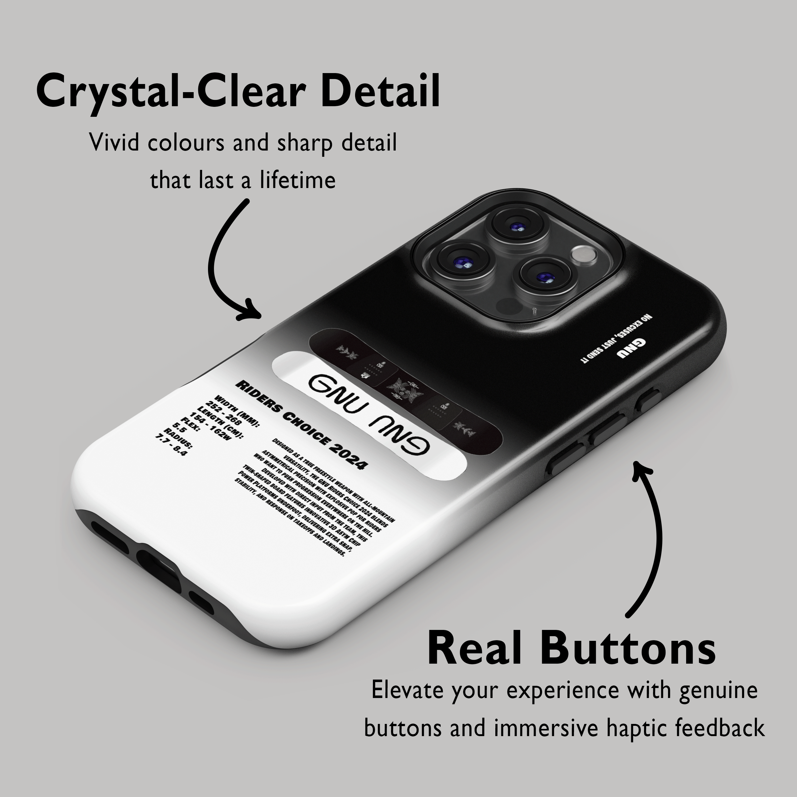 GNU Riders Choice 2024 Snowboard Phone Case