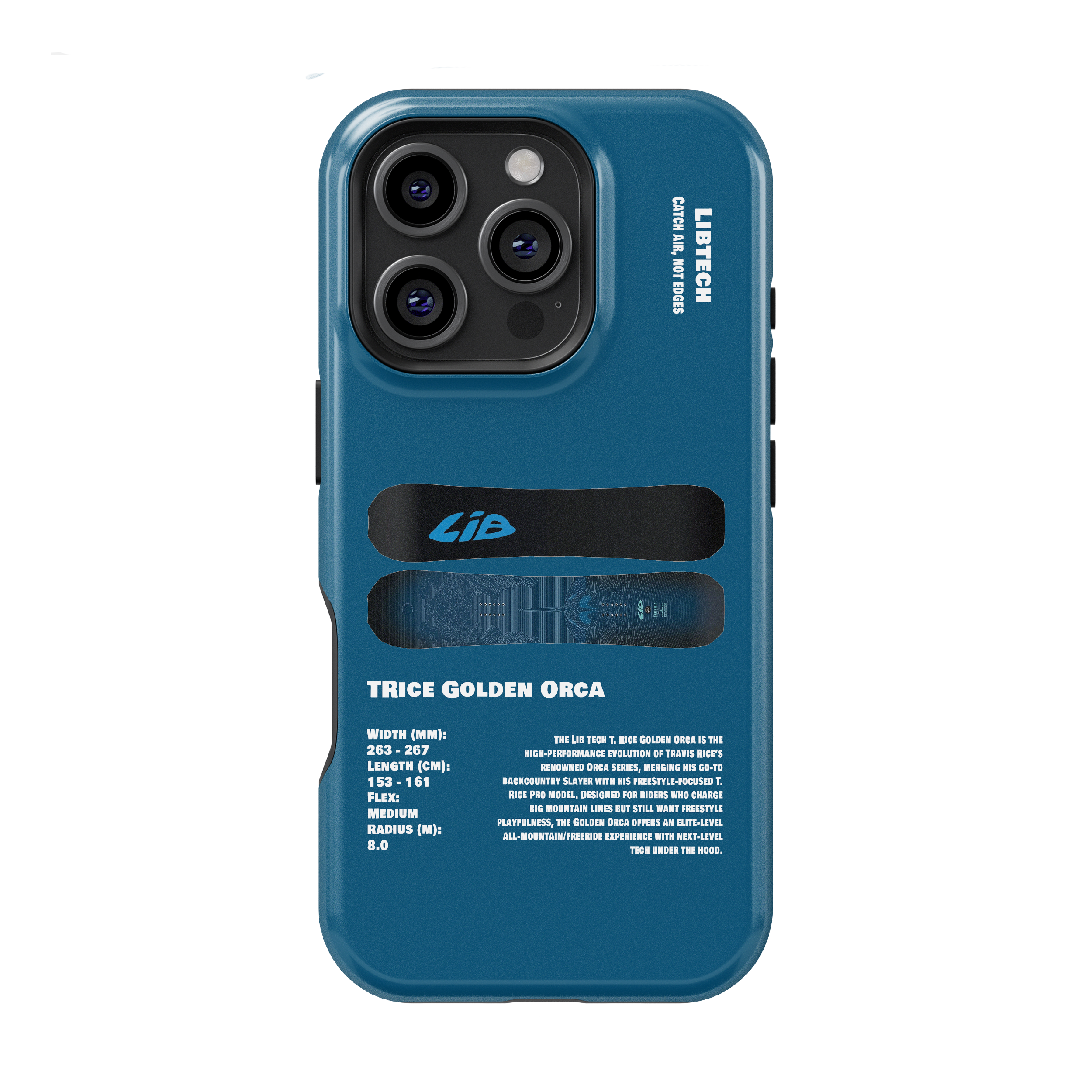 Lib Tech TRice Golden Orca Snowboard Phone Case