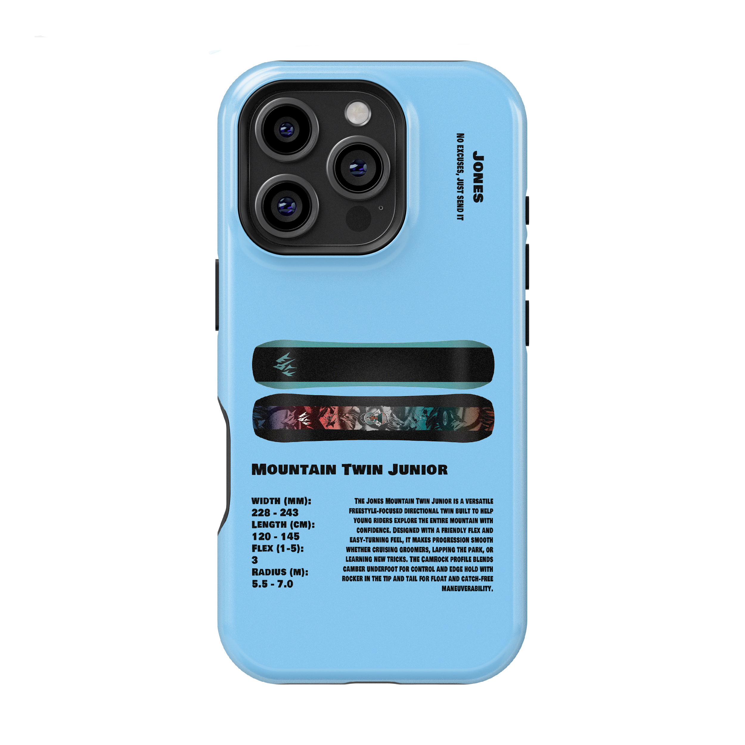 Jones Mountain Twin Junior Snowboard Phone Case