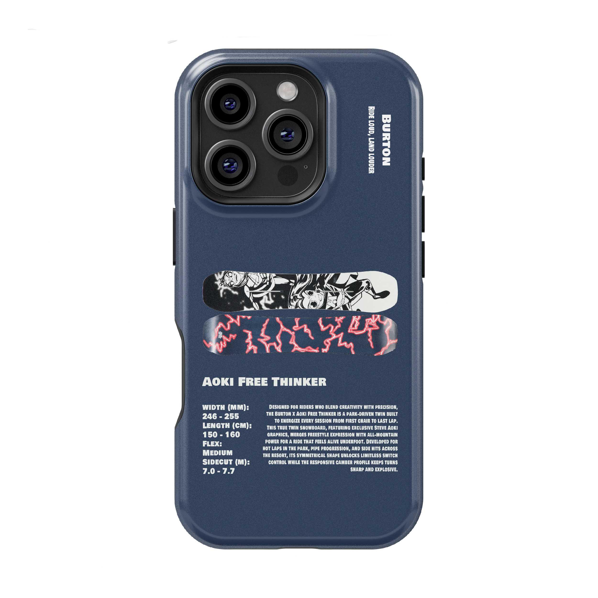 Burton x Aoki Free Thinker Snowboard Phone Case