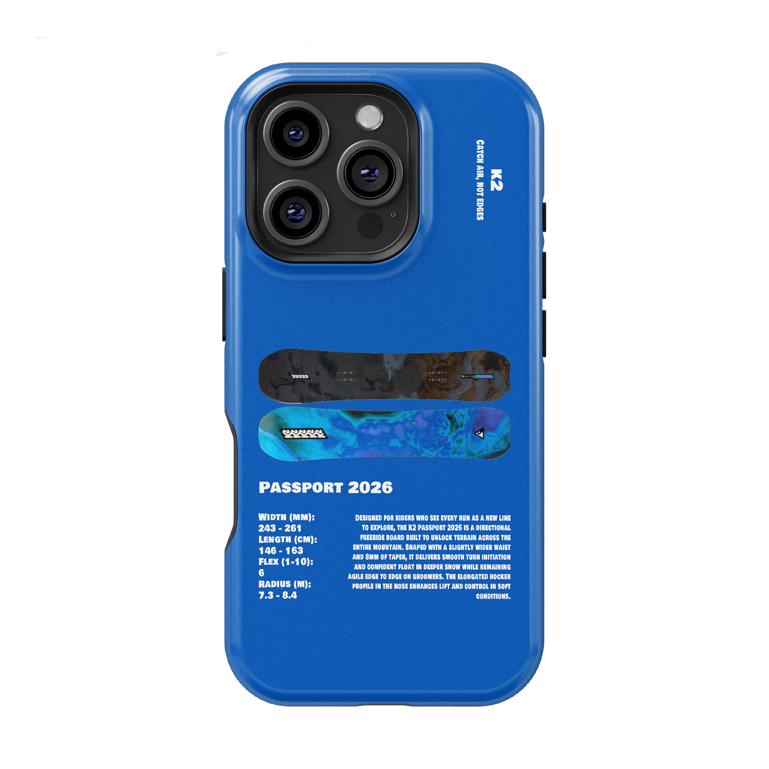 K2 Passport 2026 Snowboard Phone Case