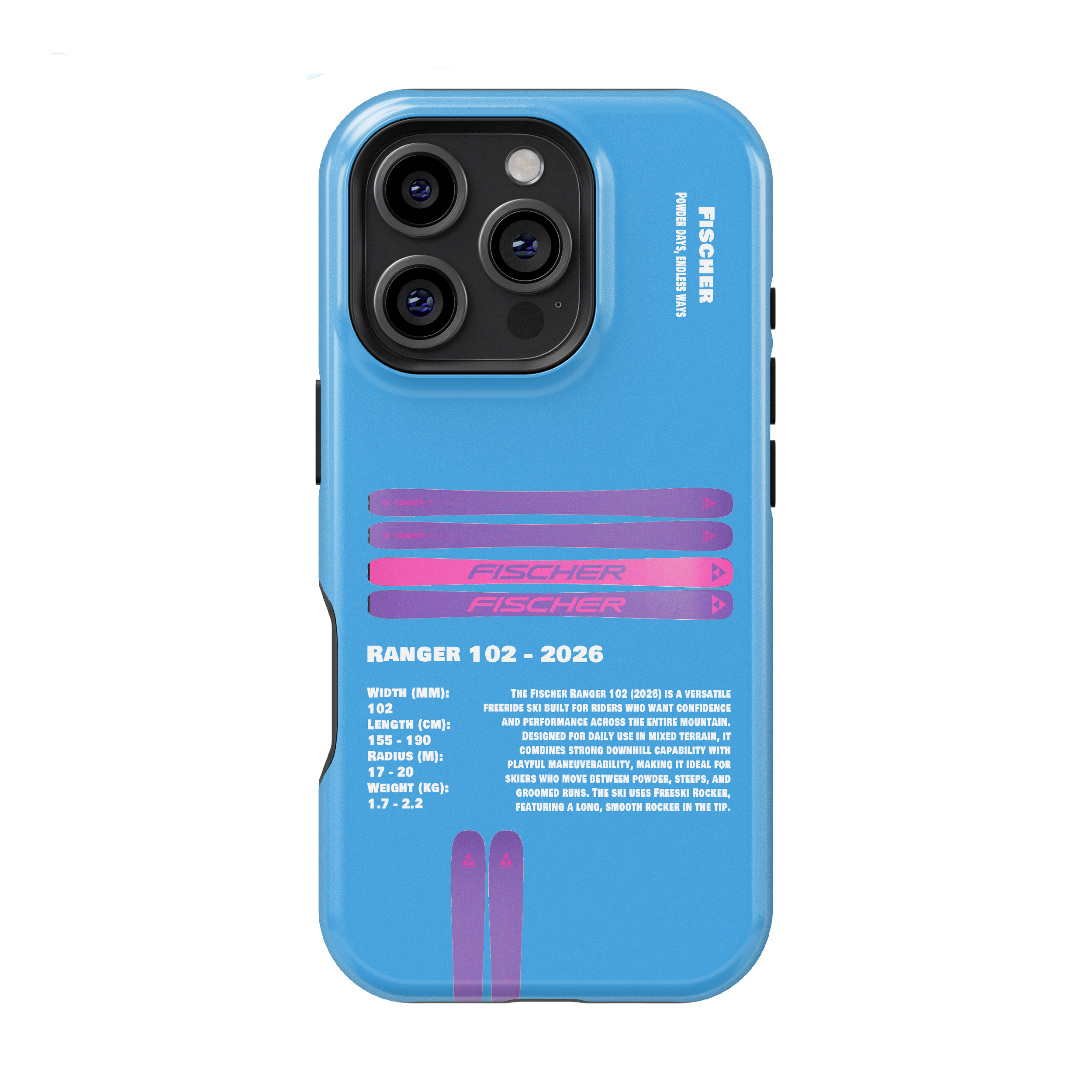 Fischer Ranger 102 2026 Ski Phone Case
