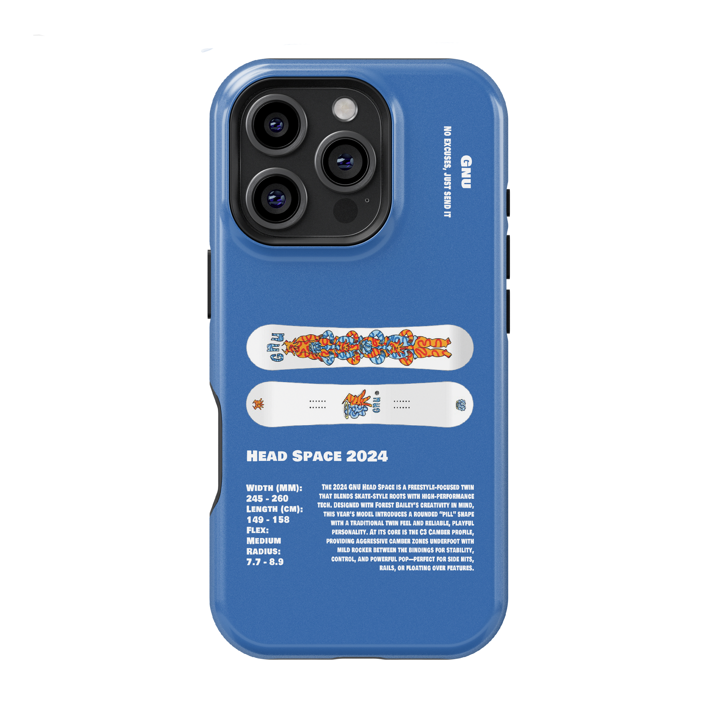 Gnu Head Space 2024 Snowboard Phone Case