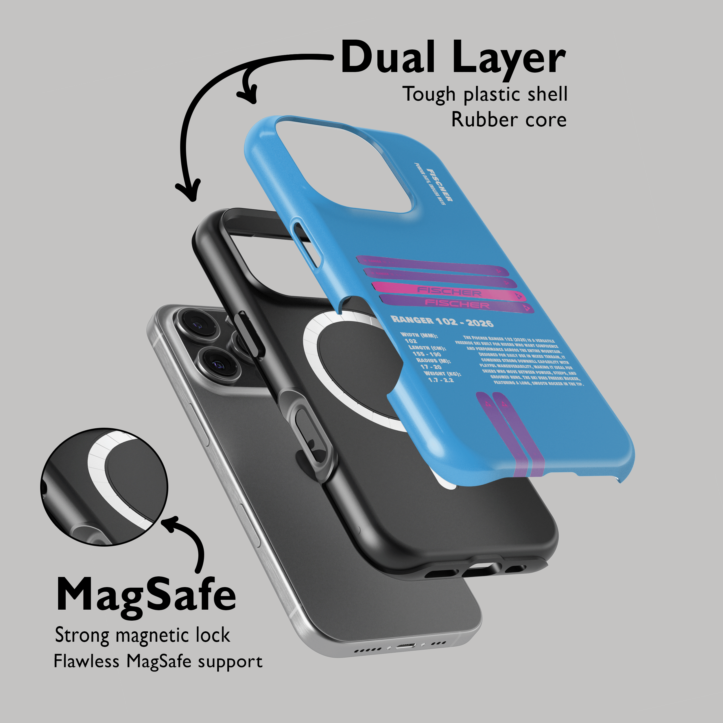 Fischer Ranger 102 2026 Ski Phone Case