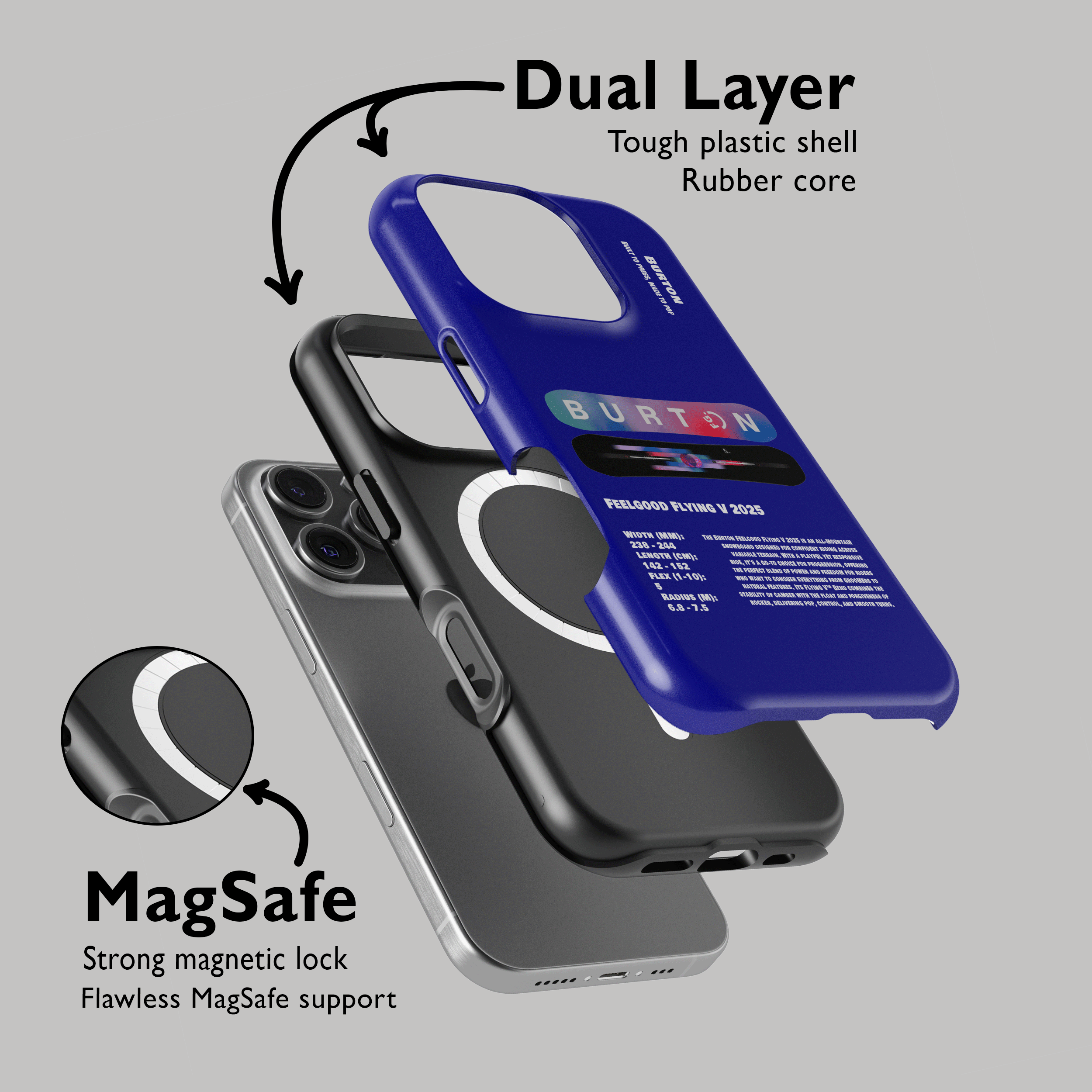 Étui de téléphone pour snowboard Burton Process Camber 2026
