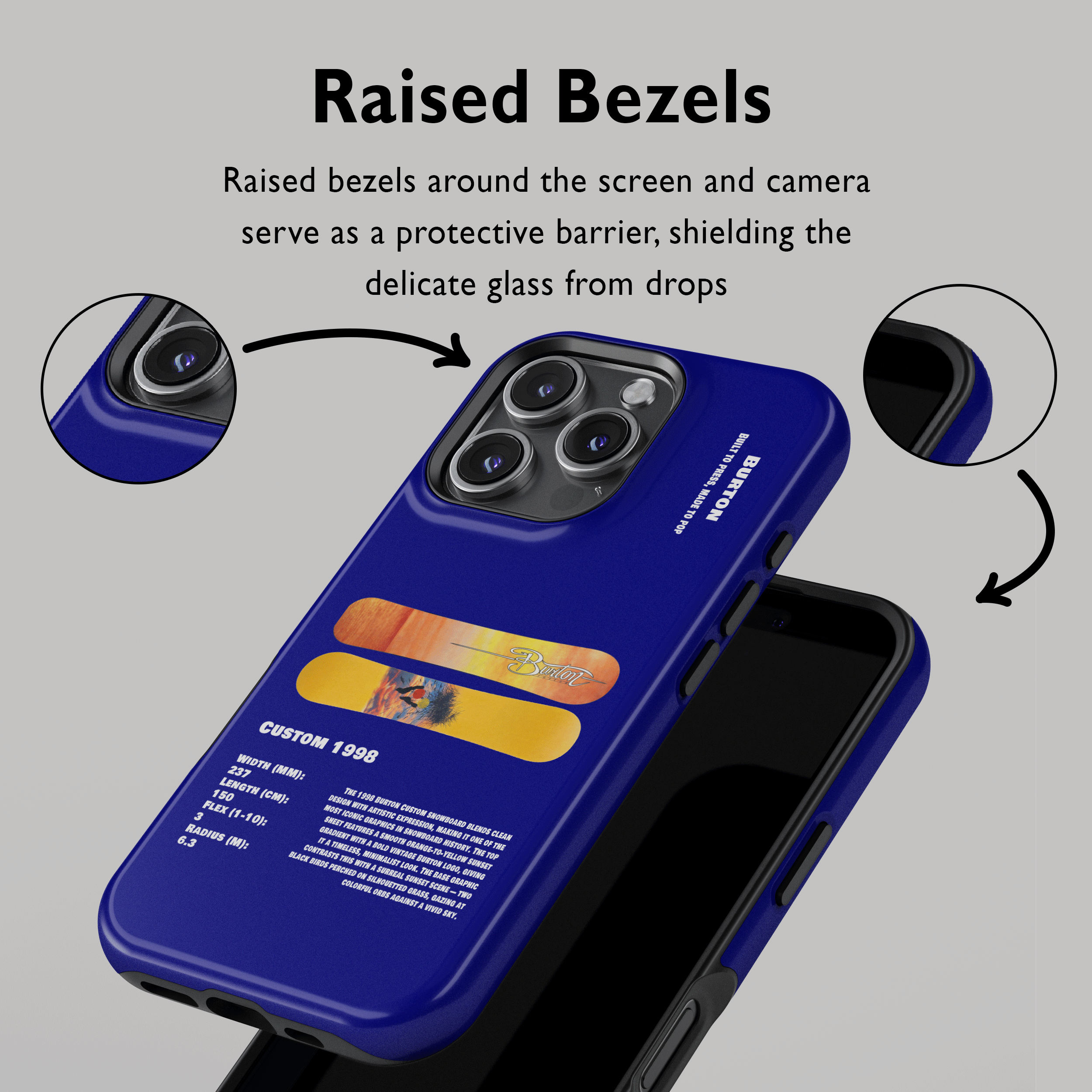 Burton Custom 1998 Snowboard Phone Case