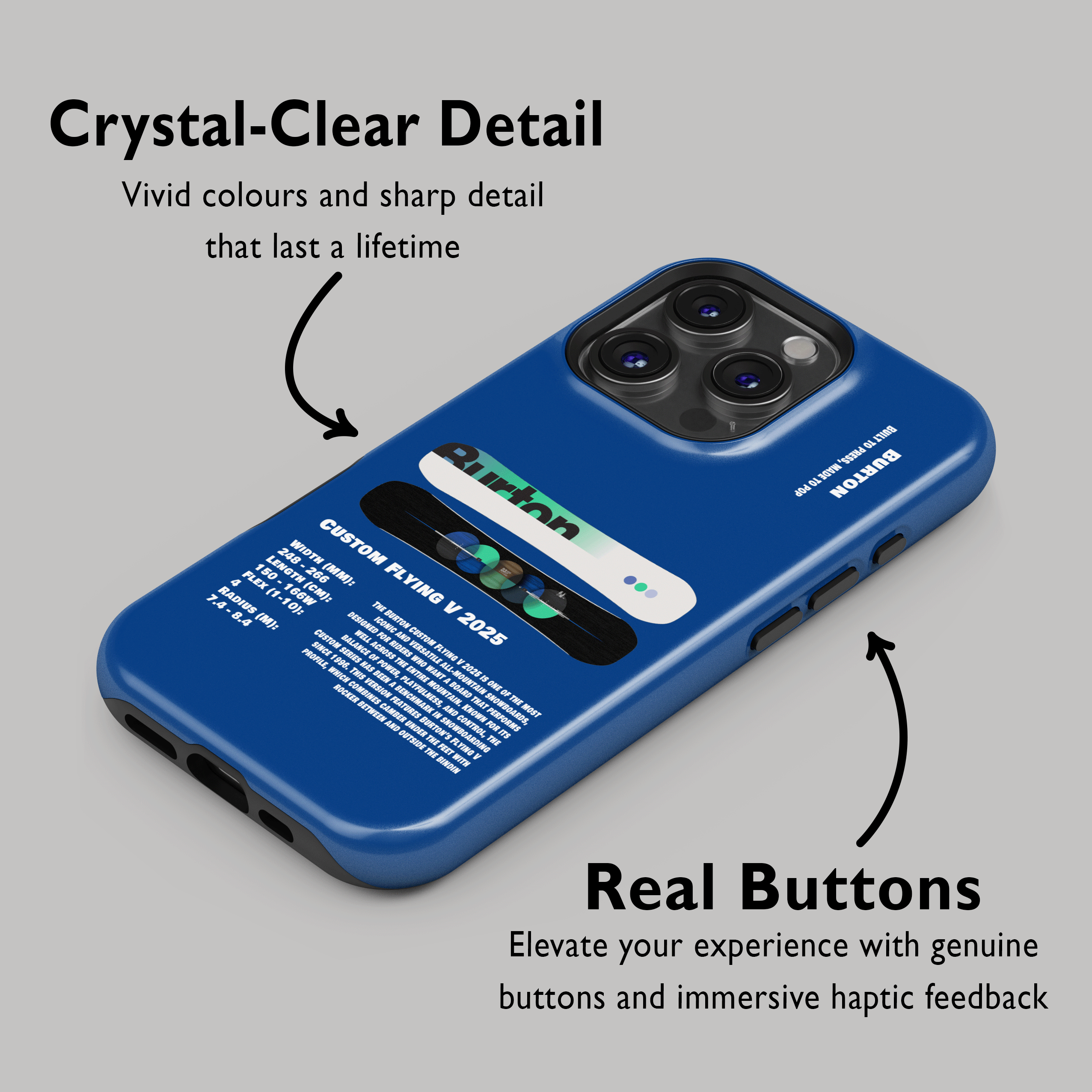 Burton Custom Flying V 2025 Snowboard Phone Case