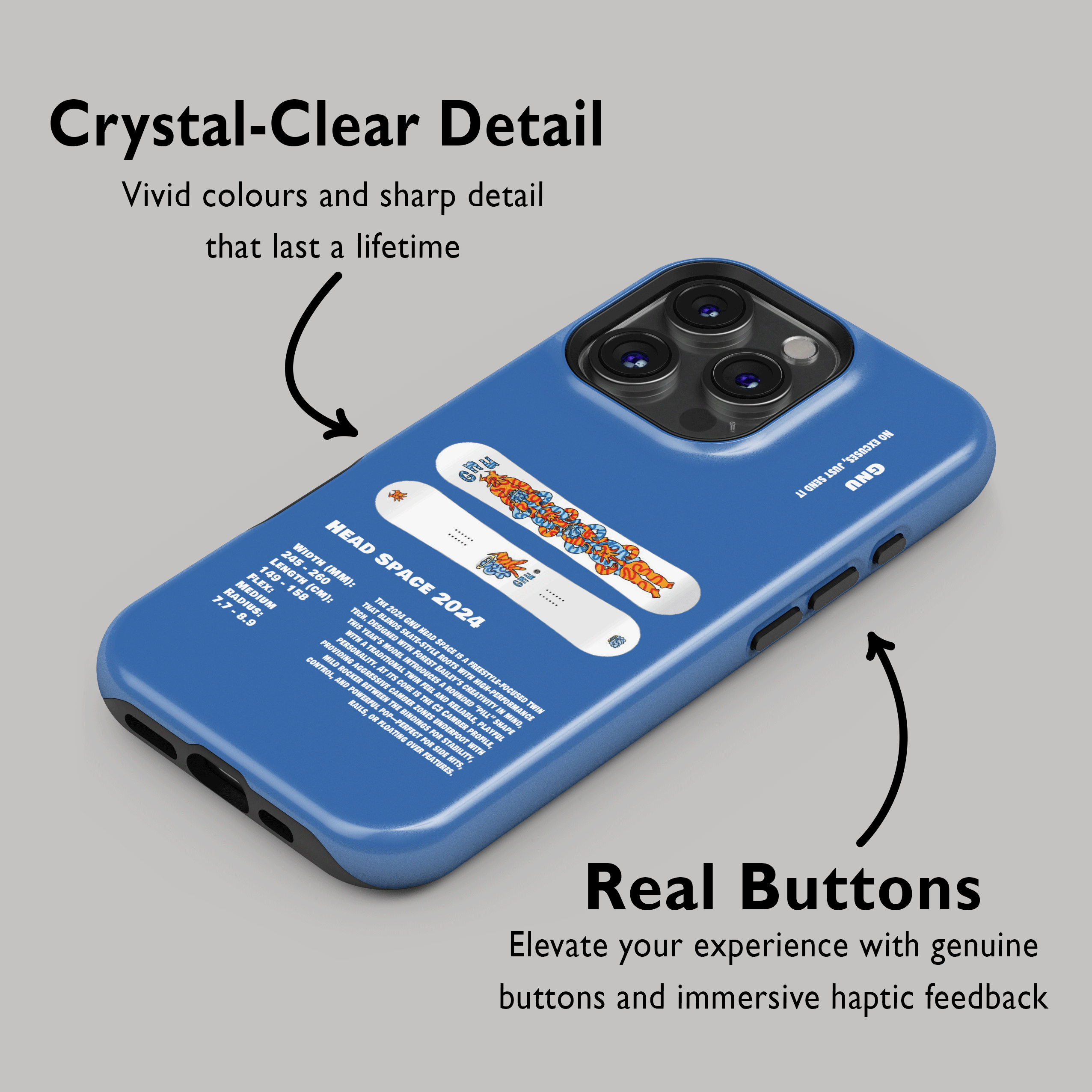 Gnu Head Space 2024 Snowboard Phone Case