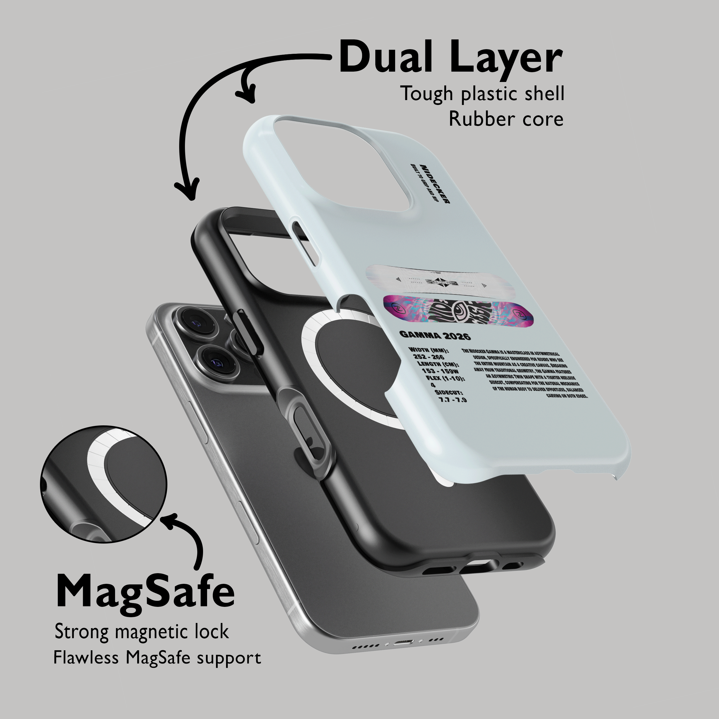 Nidecker Gamma 2026 Snowboard Phone Case