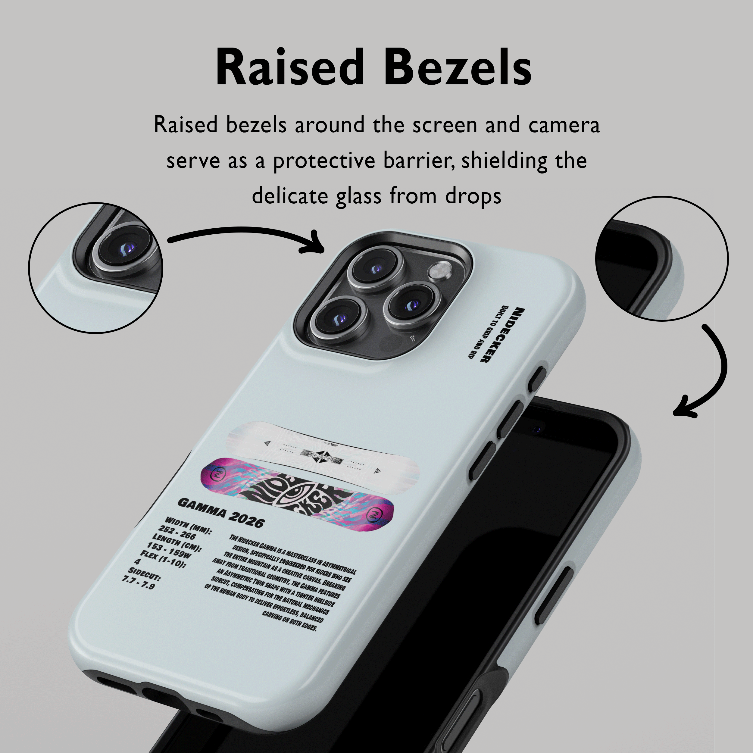 Nidecker Gamma 2026 Snowboard Phone Case