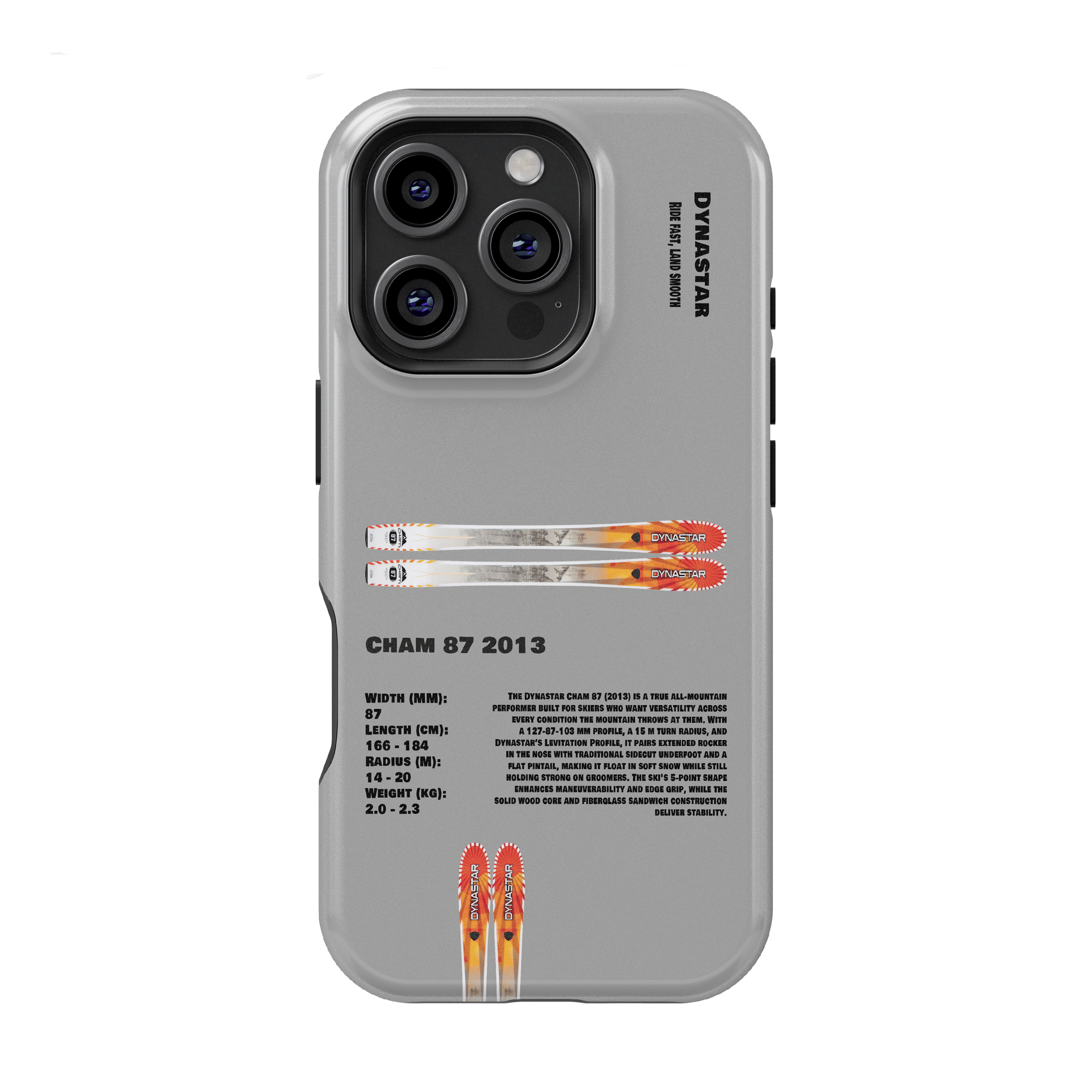 Dynastar Cham 87 2013 Ski Phone Case