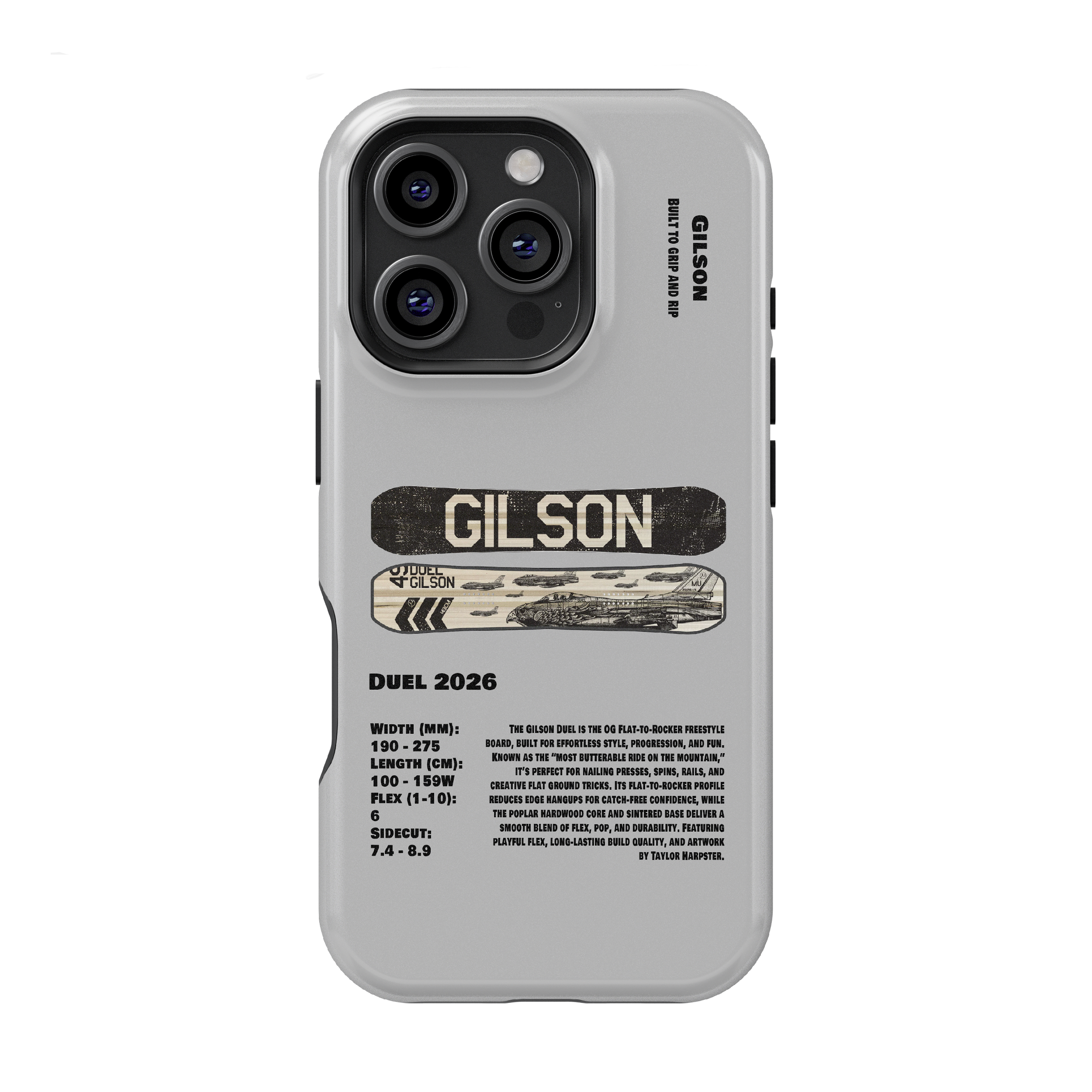 Gilson Duel Snowboard Phone Case