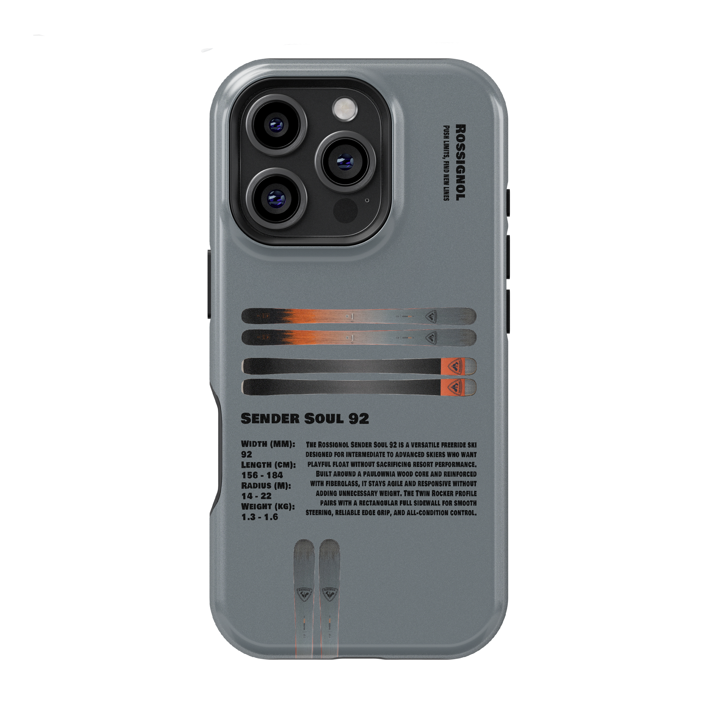 Rossignol Sender Soul 92 Ski Phone Case