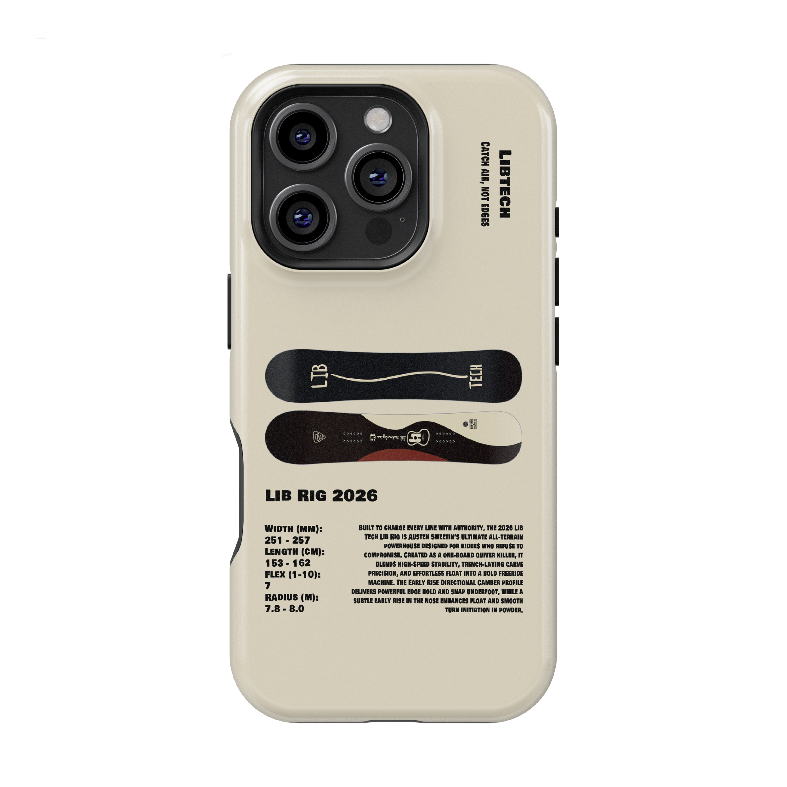 Lib Tech Lib Rig 2026 Snowboard Phone Case