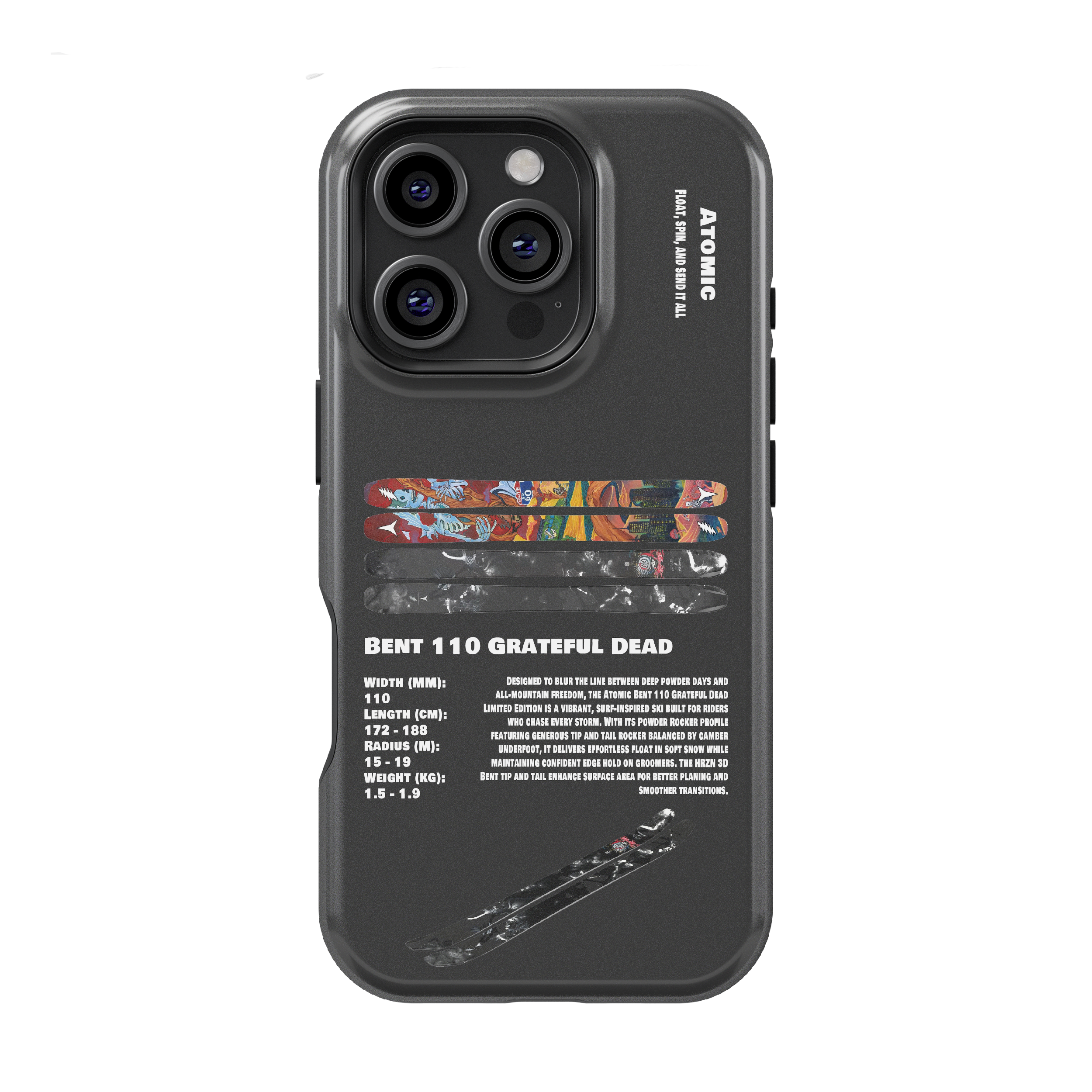 Atomic Bent 110 Grateful Dead Ski Phone Case