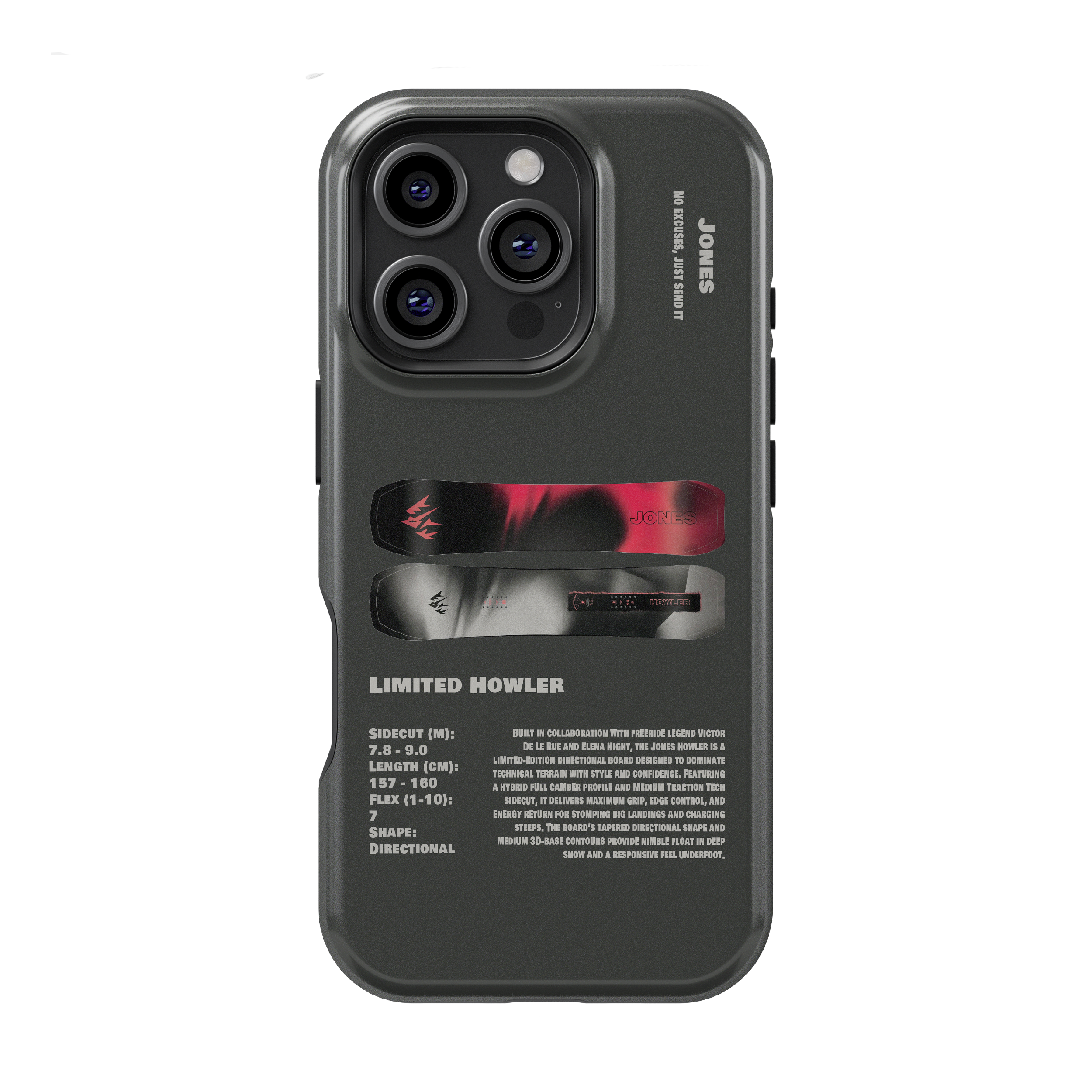 Jones Limited Howler Snowboard Phone Case