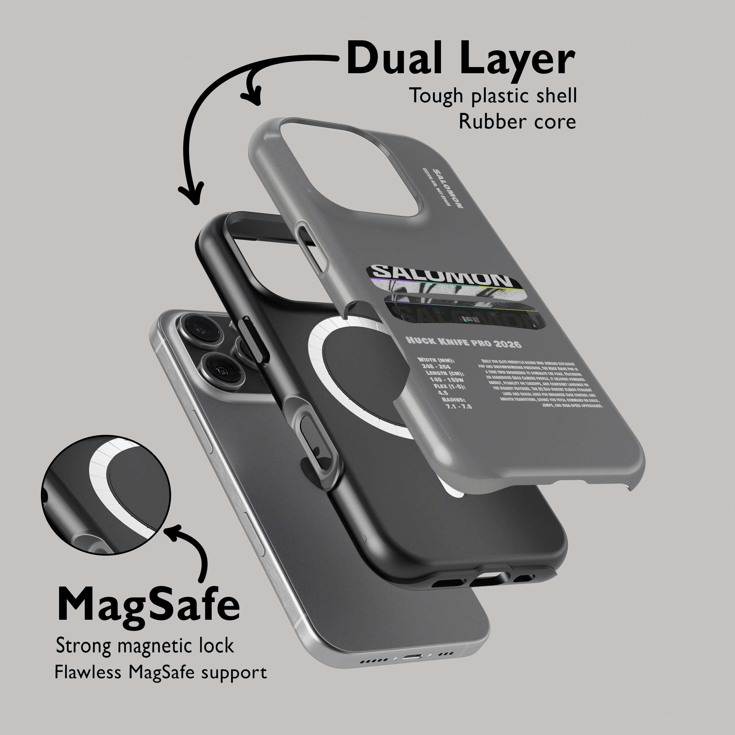 Salomon Huck Knife Pro 2026 Snowboard Phone Case