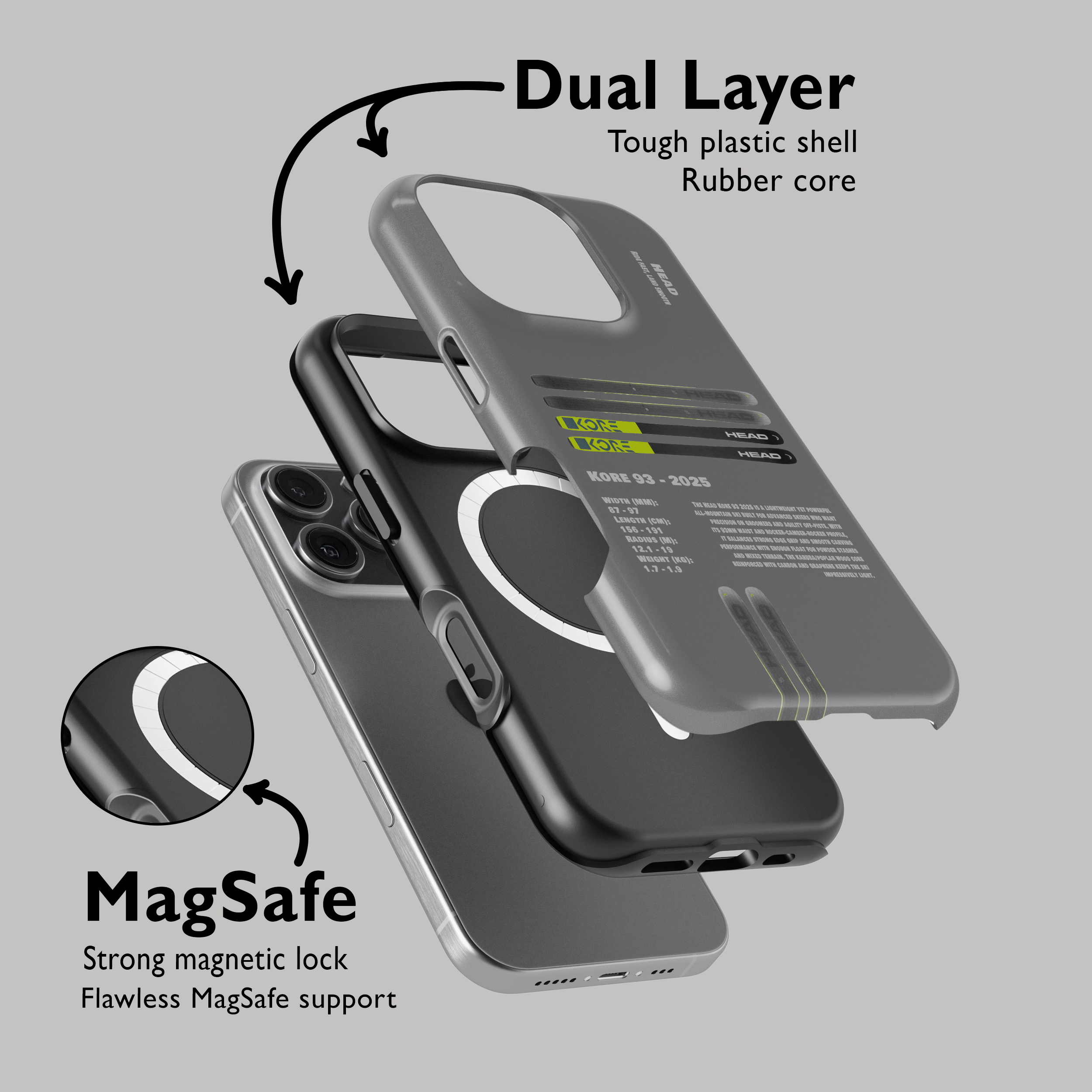 Head Kore 93 2025 Ski Phone Case