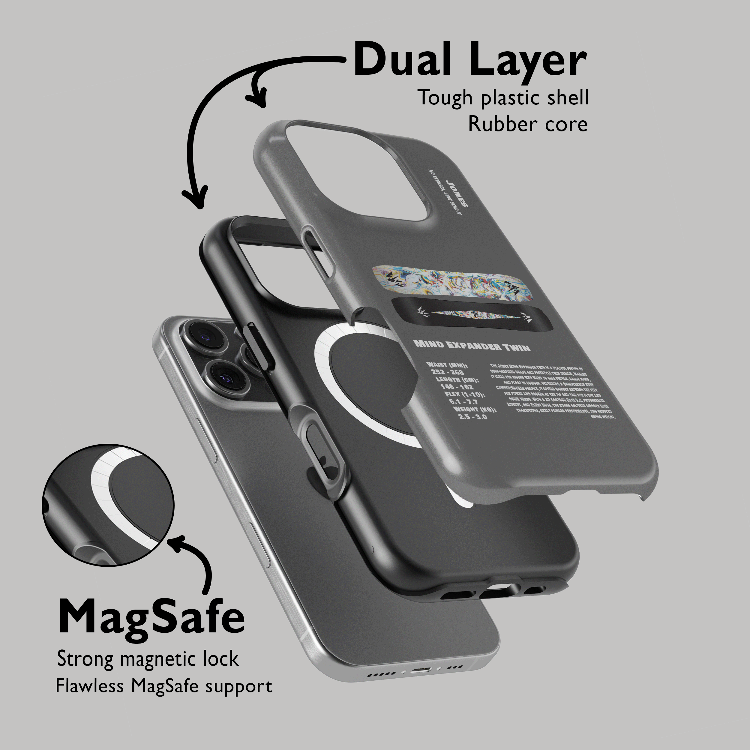 Jones Mind Expander Twin Snowboard Phone Case