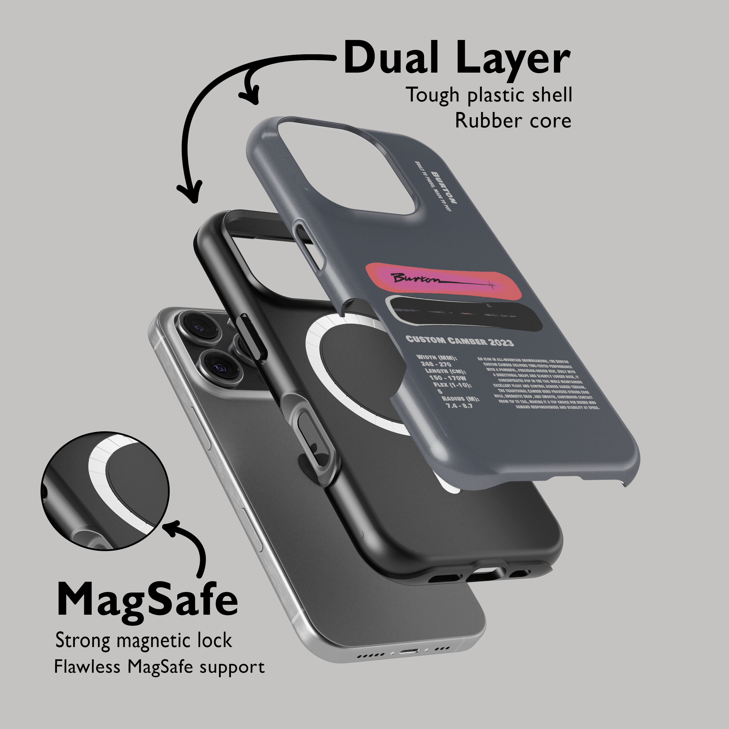 Burton Custom Camber 2023 Snowboard Phone Case