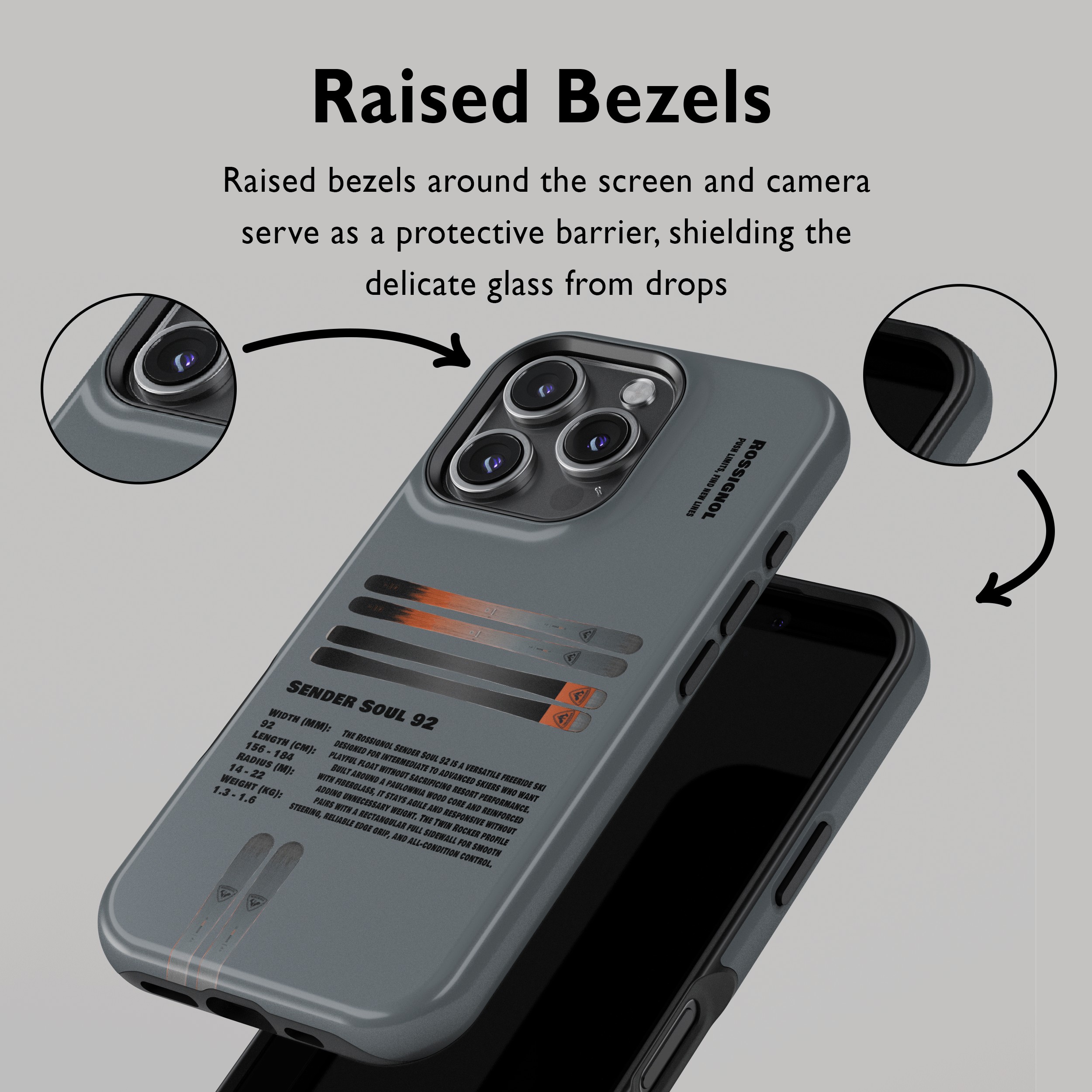 Rossignol Sender Soul 92 Ski Phone Case