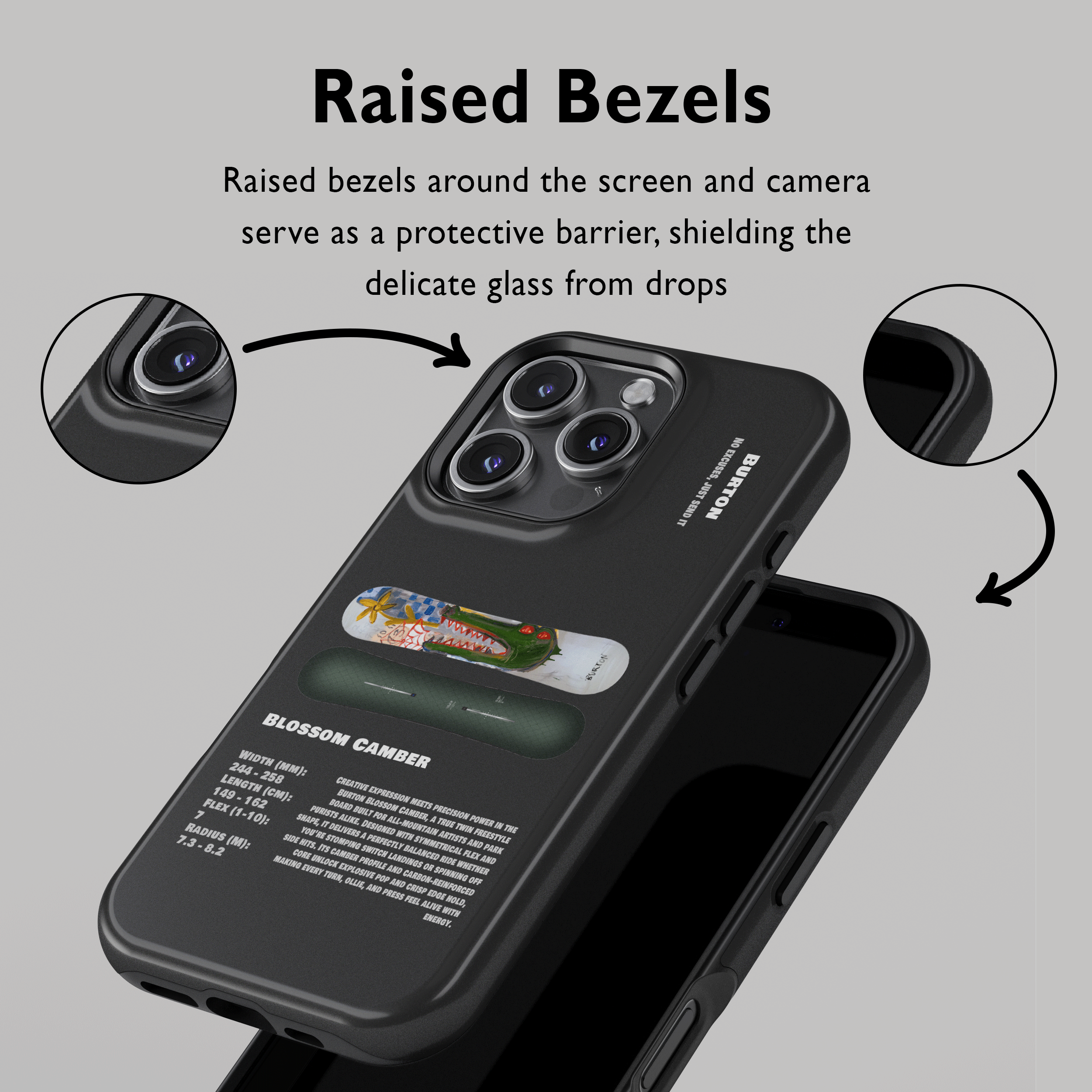 Étui de téléphone pour snowboard Burton Process Camber 2026