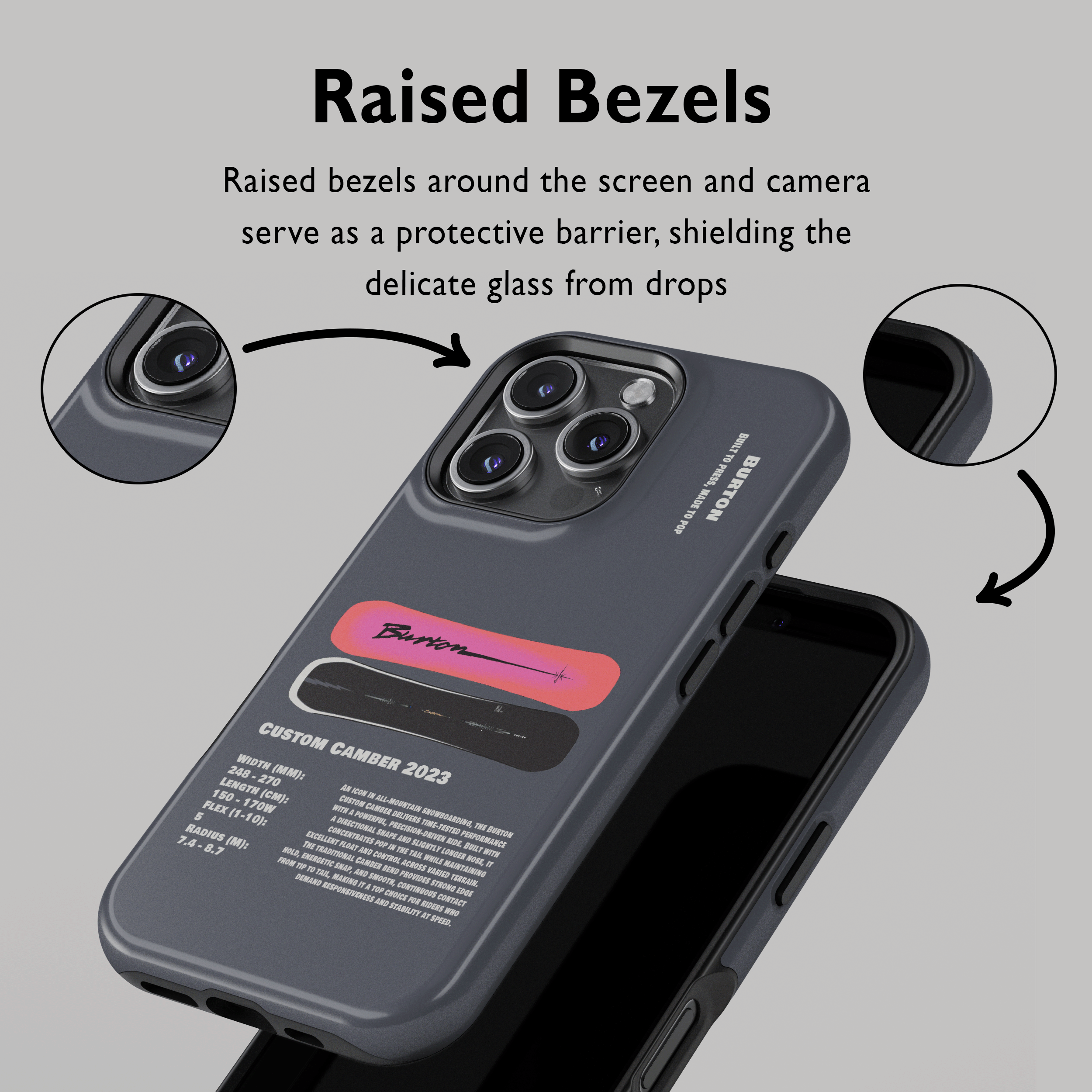 Burton Custom Camber 2023 Snowboard Phone Case