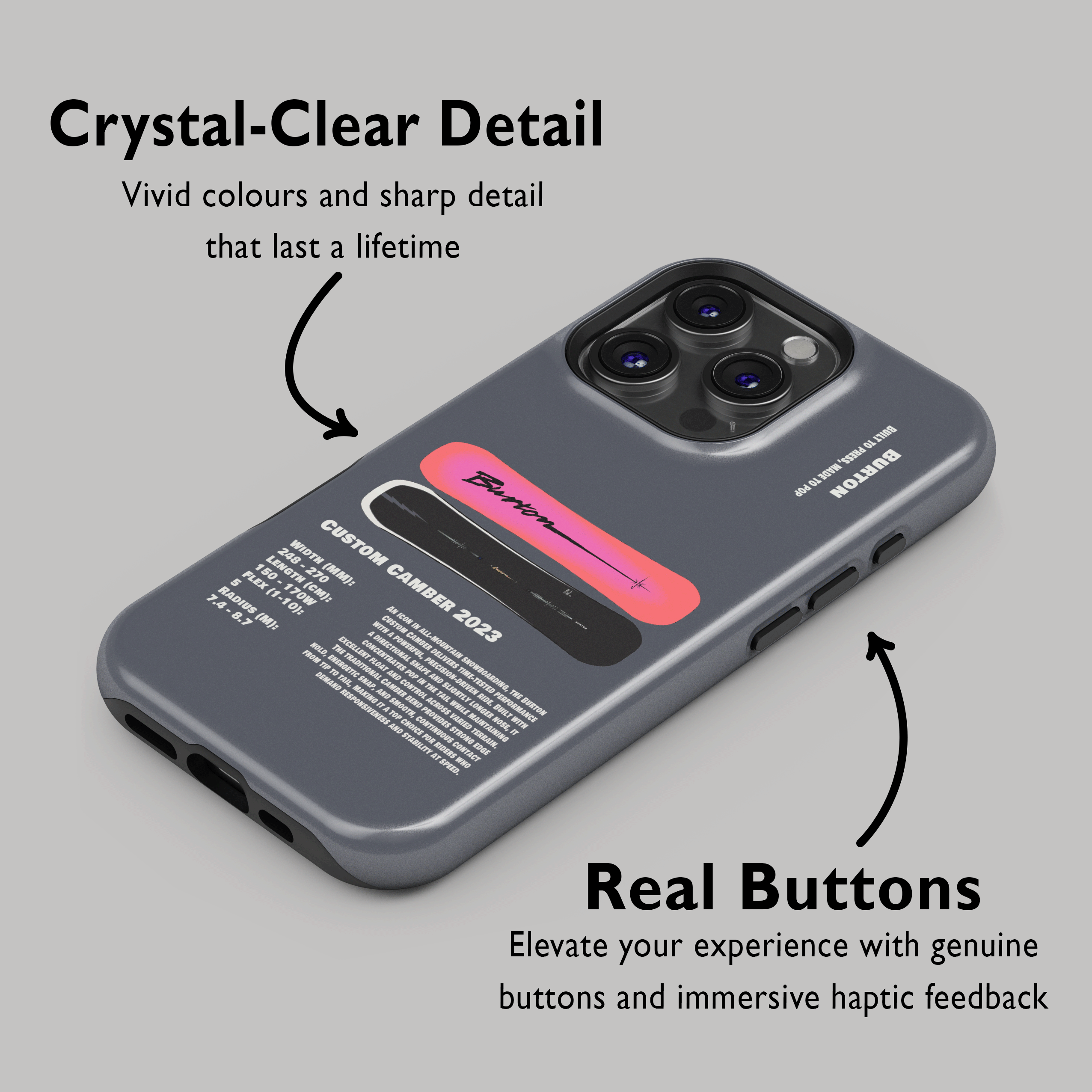 Burton Custom Camber 2023 Snowboard Phone Case