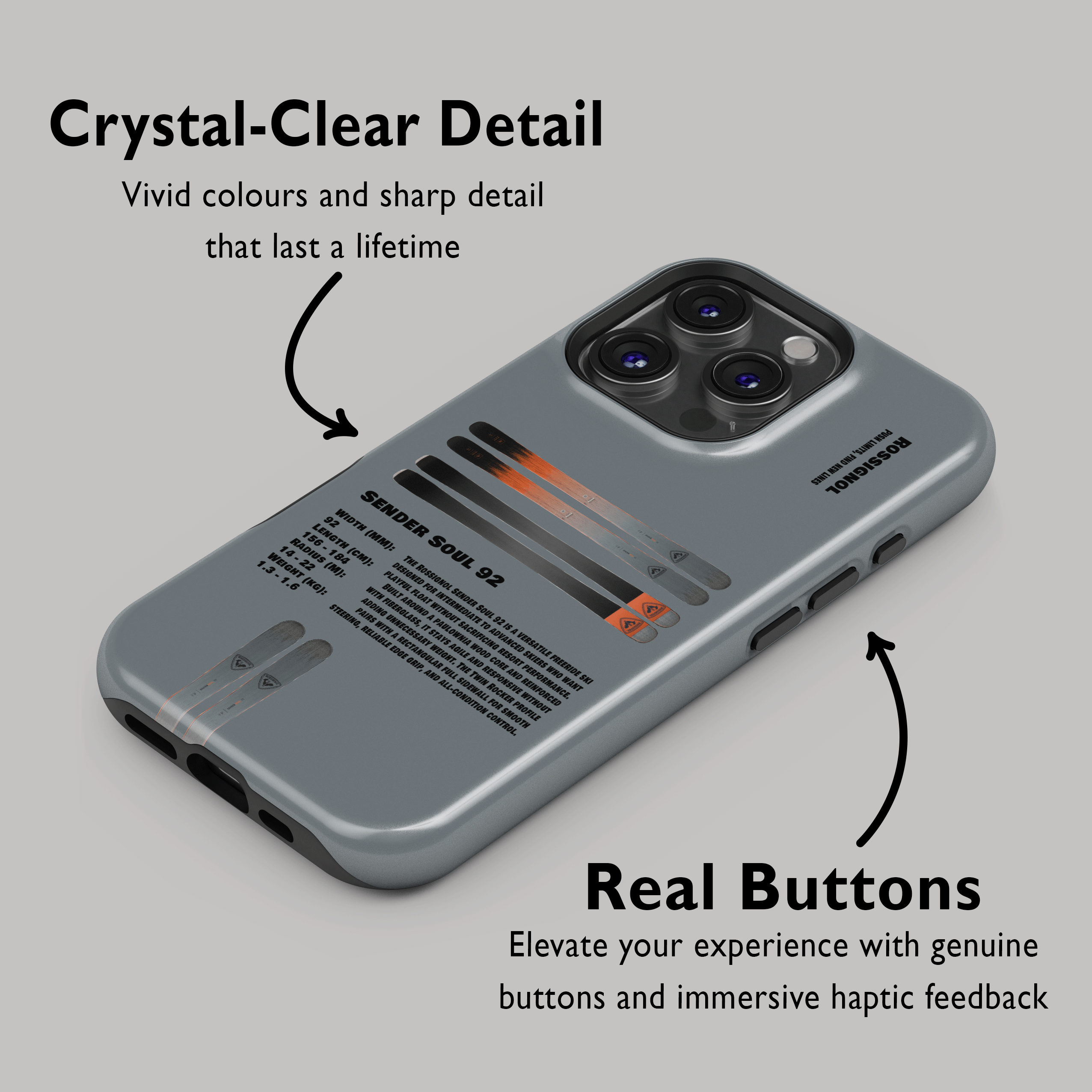 Rossignol Sender Soul 92 Ski Phone Case