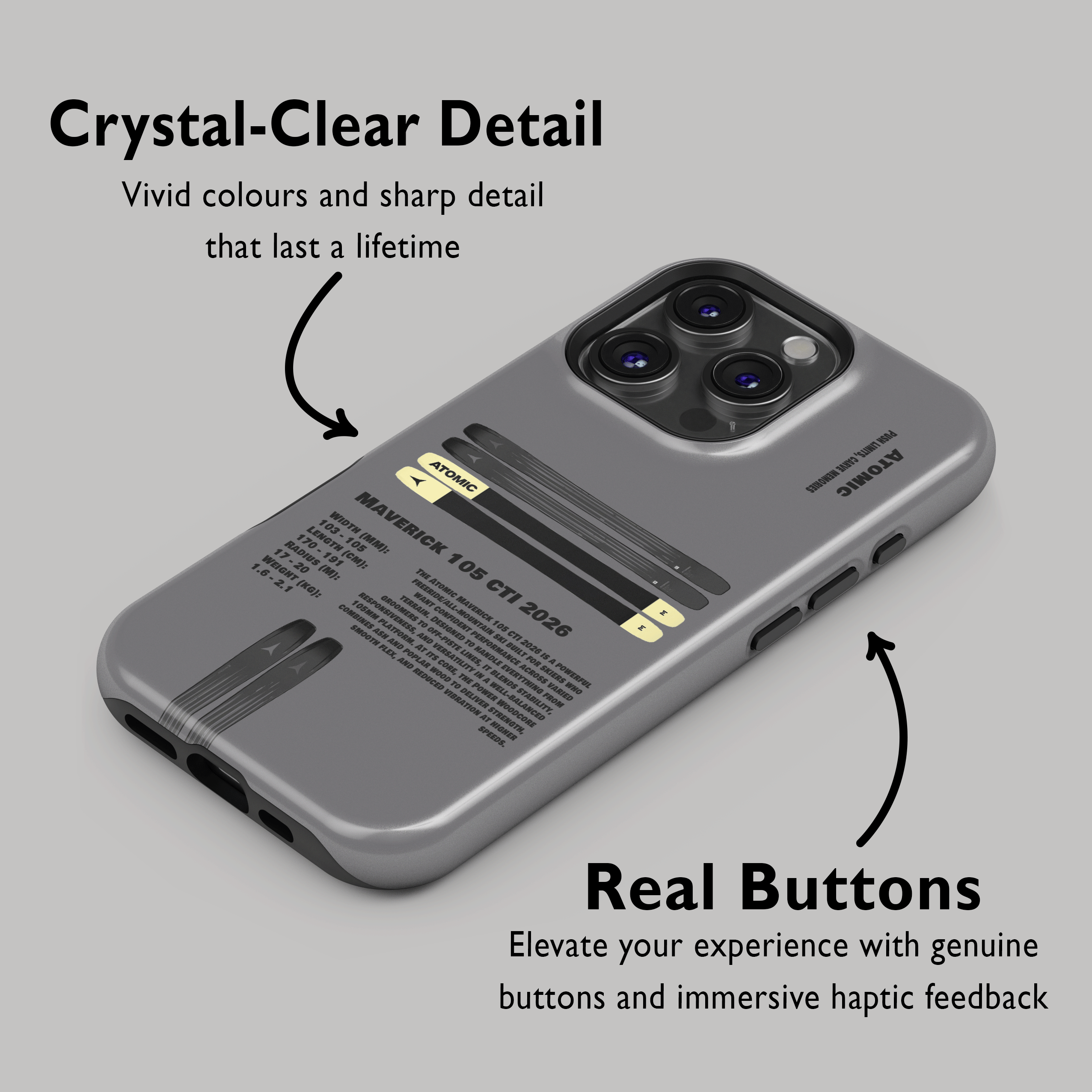 Atomic Maverick 105 CTI 2026 Ski Phone Case