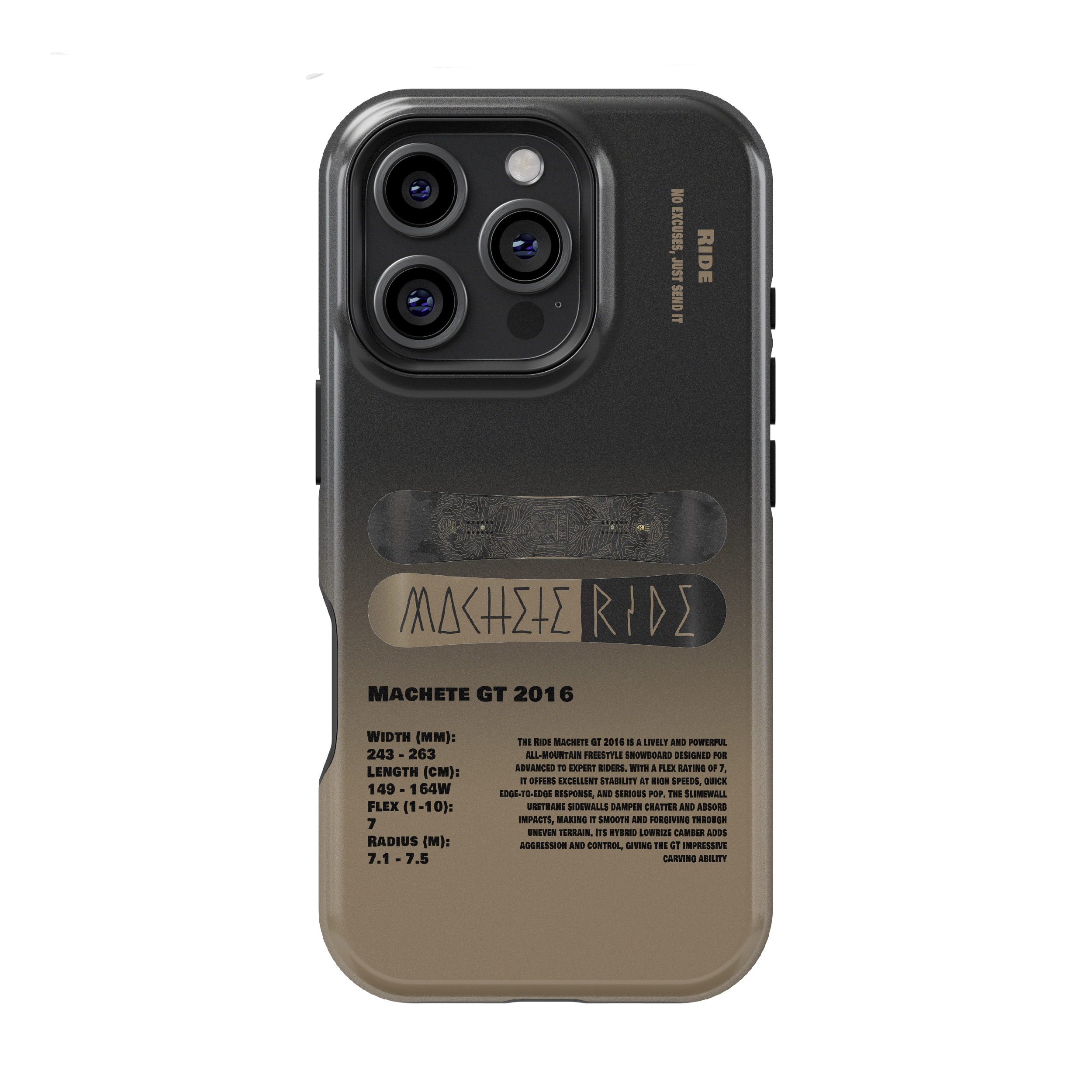 Ride Machete GT 2016 Snowboard Phone Case