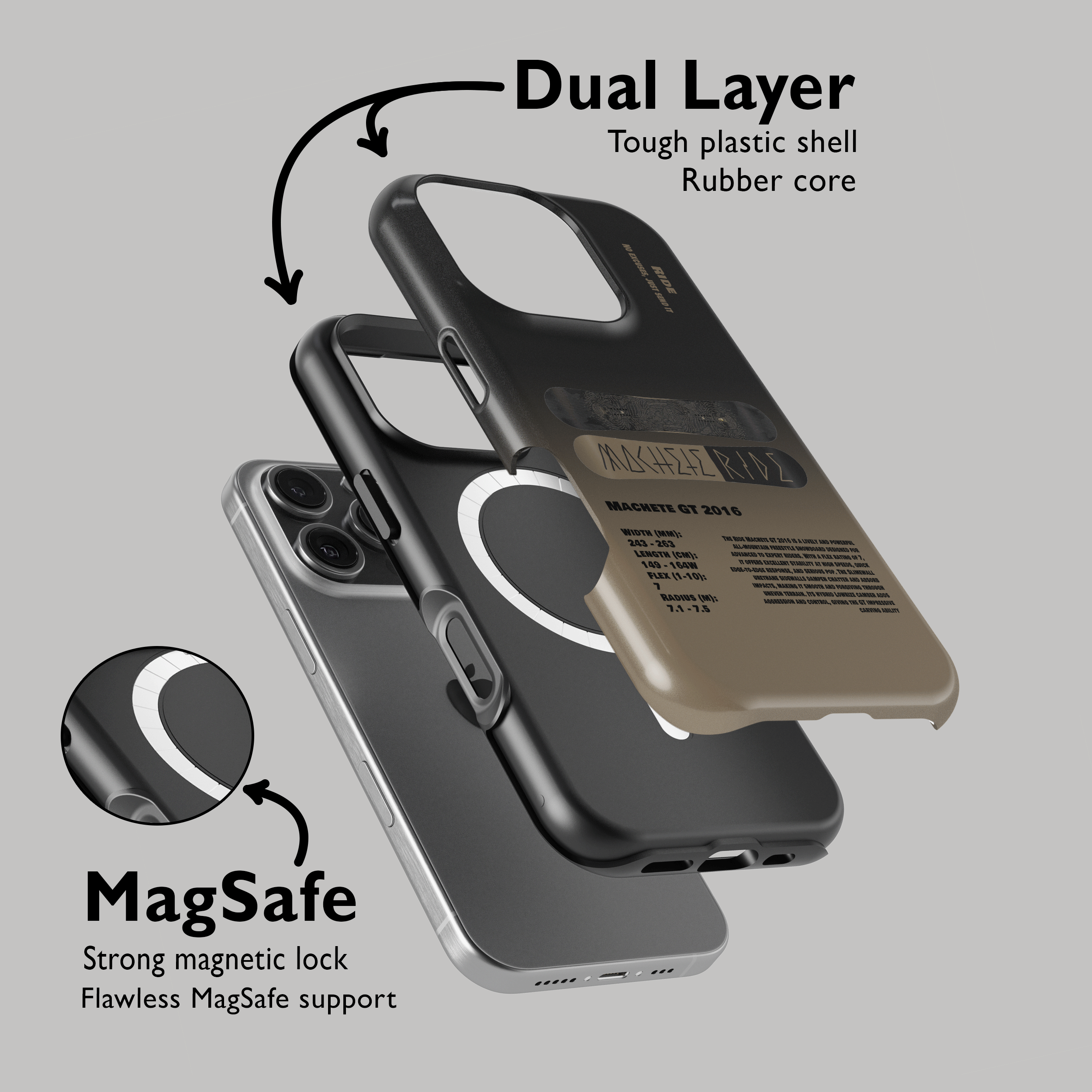 Ride Machete GT 2016 Snowboard Phone Case