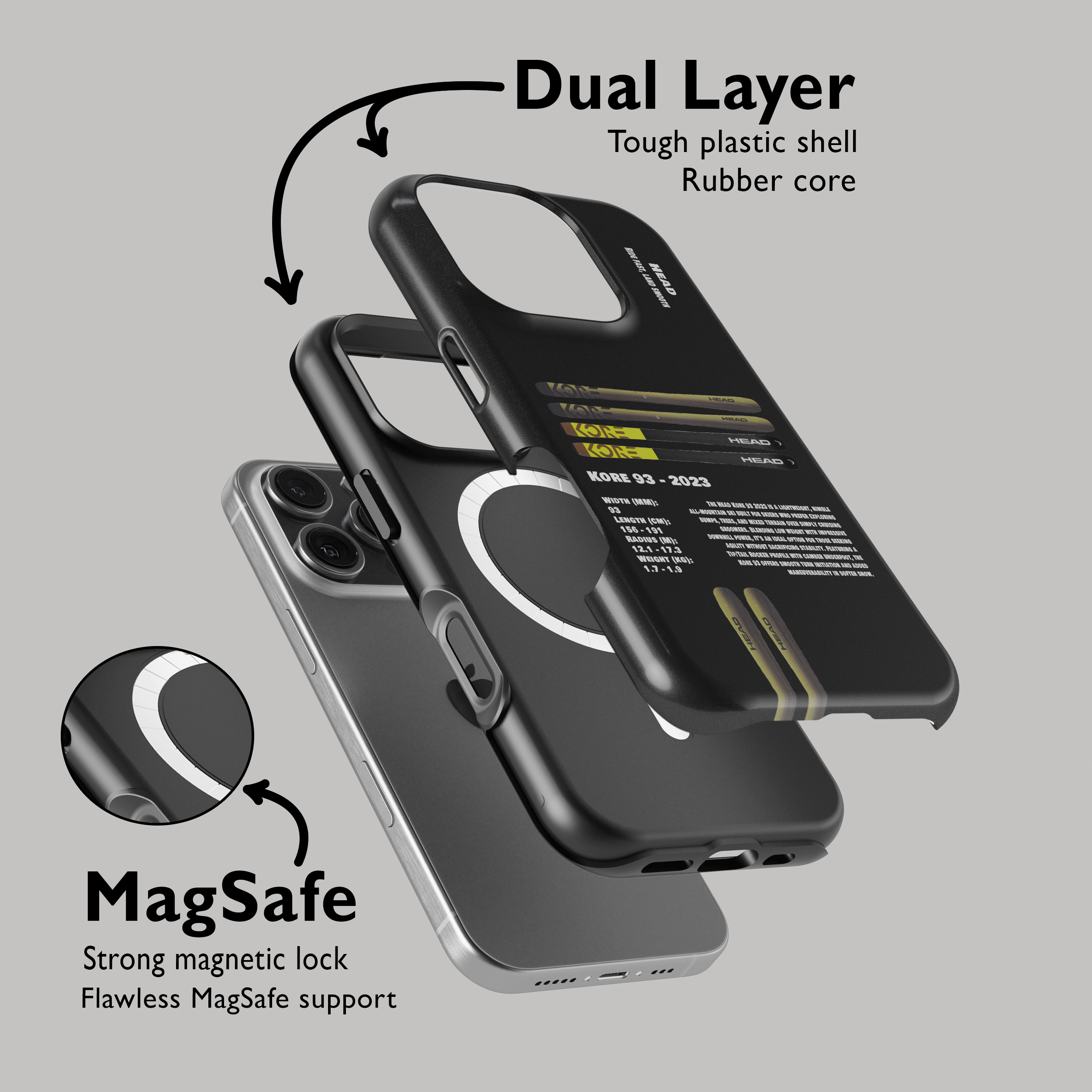 Head Kore 93 2023 Ski Phone Case