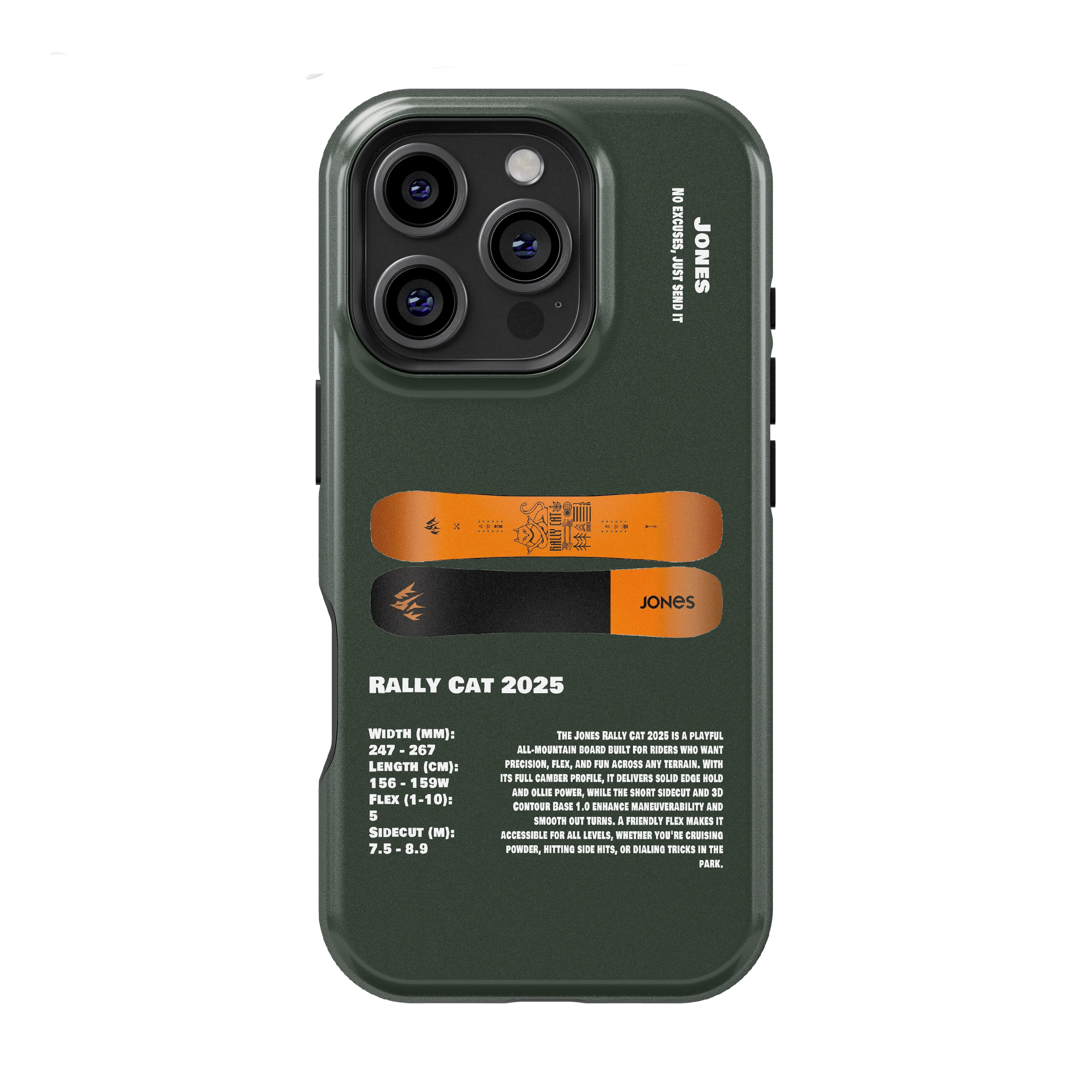 Jones Rally Cat 2025 Snowboard Phone Case