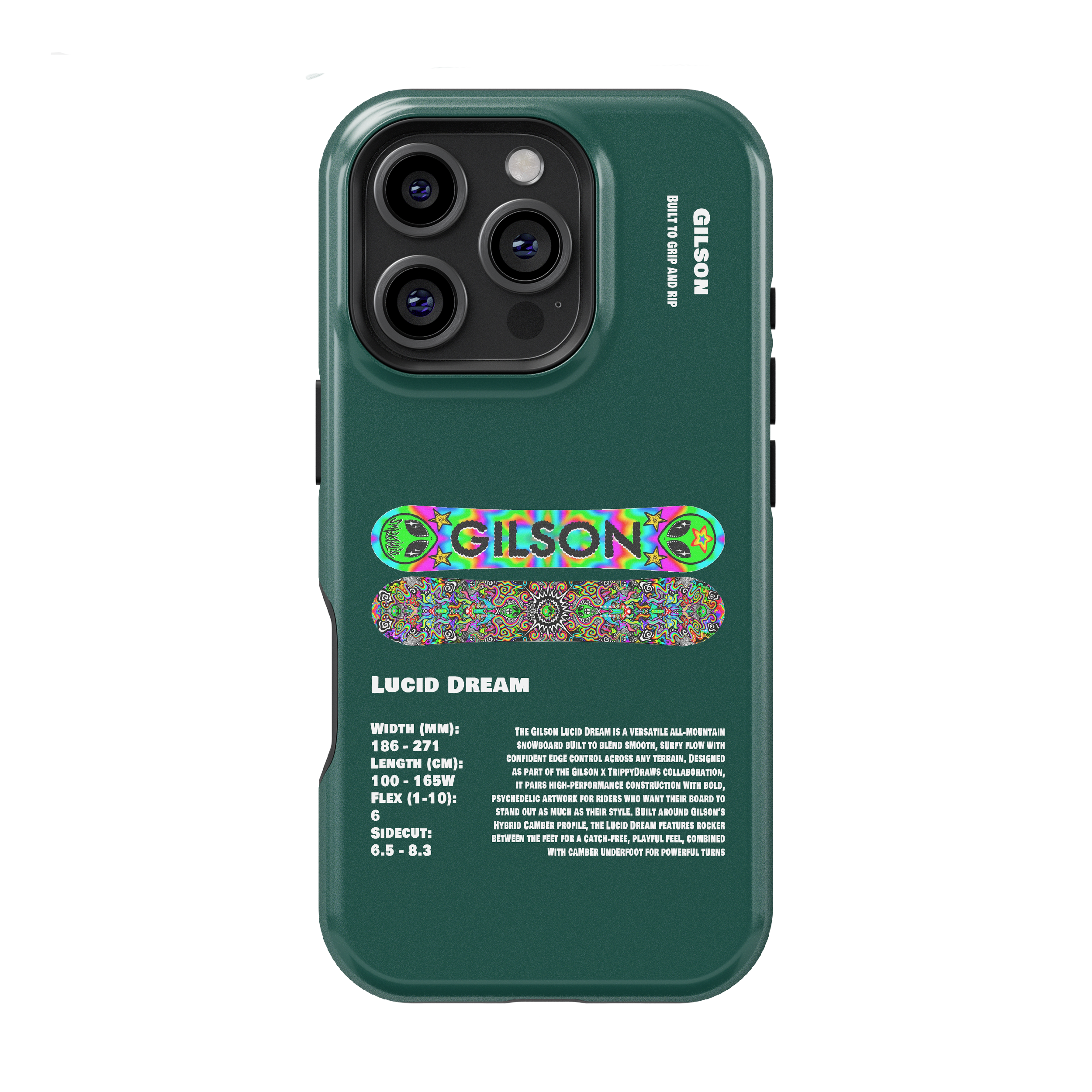 Gilson Lucid Dream Snowboard Phone Case