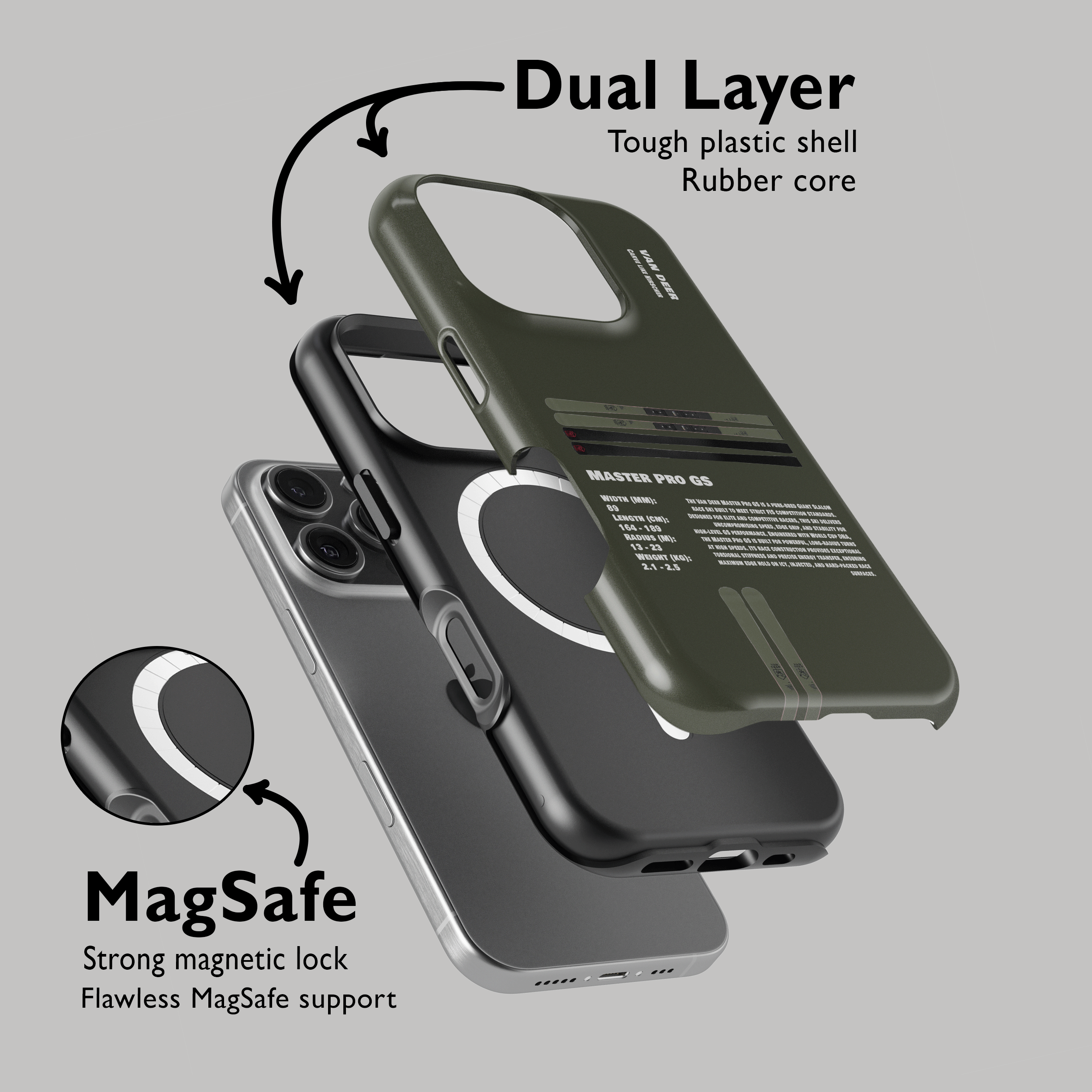 Van Deer Master Pro GS Ski Phone Case