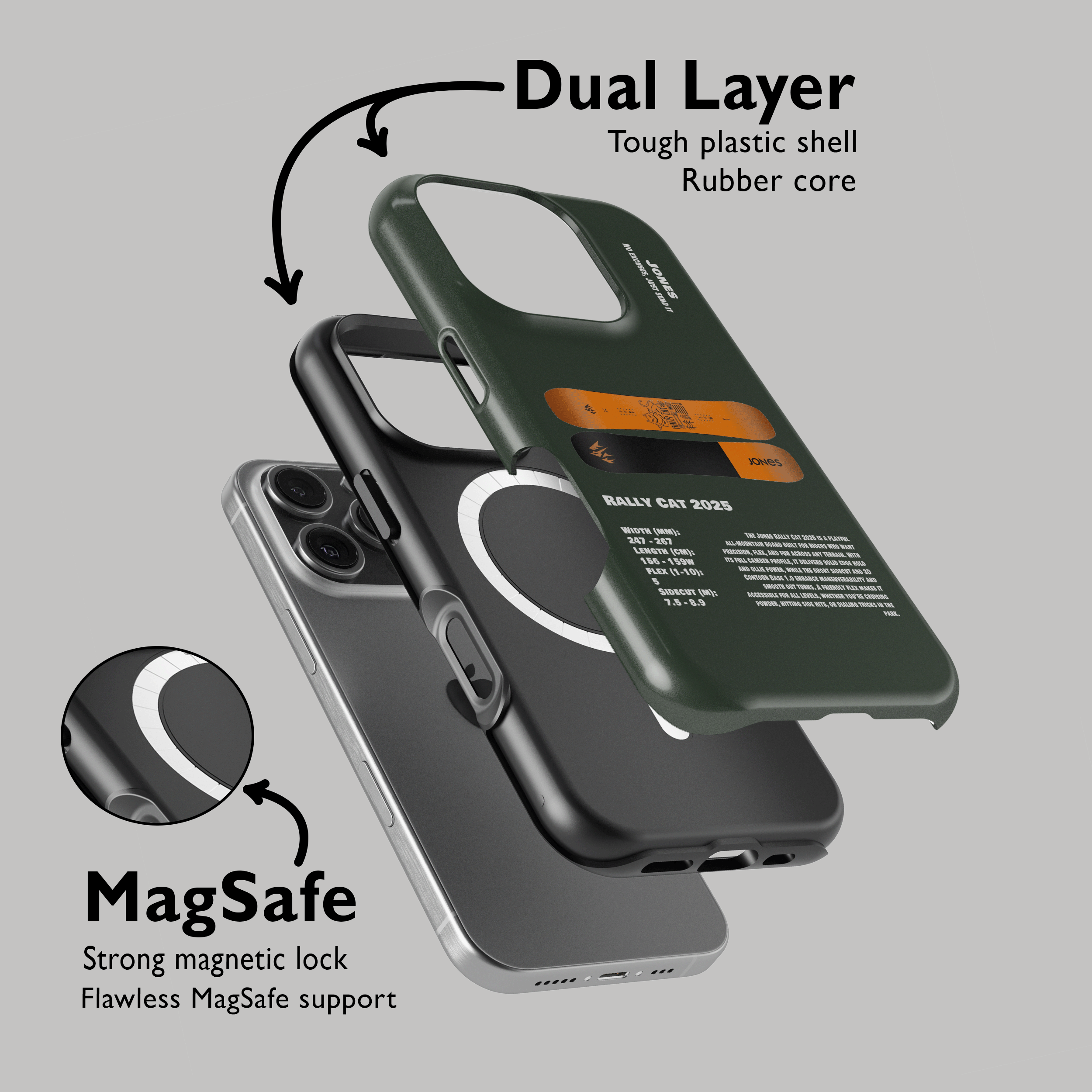 Jones Rally Cat 2025 Snowboard Phone Case