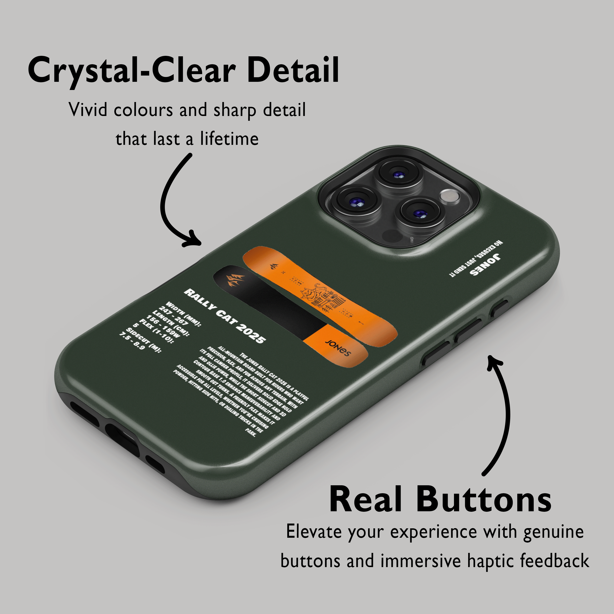Jones Rally Cat 2025 Snowboard Phone Case