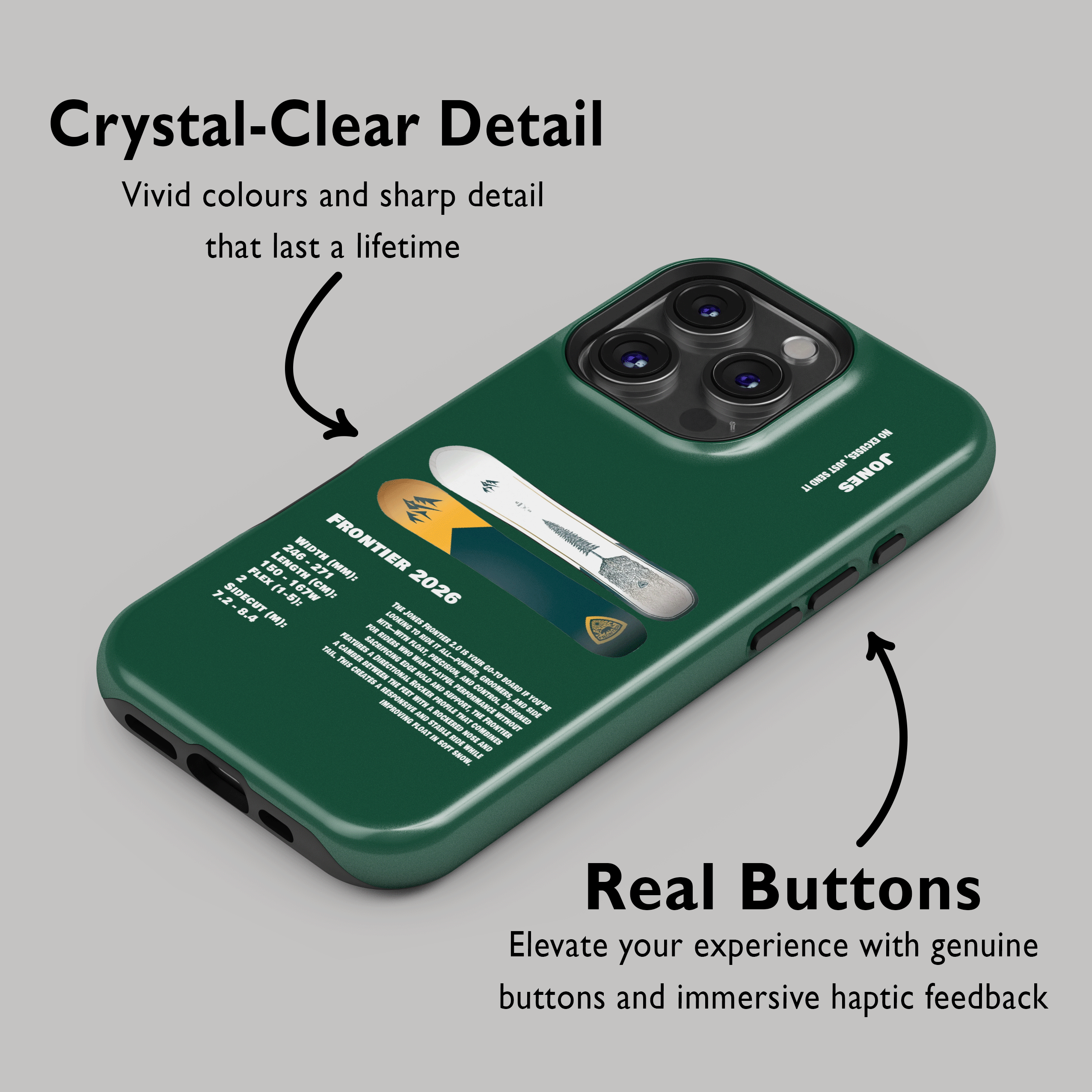 Jones Frontier 2026 Snowboard Phone Case