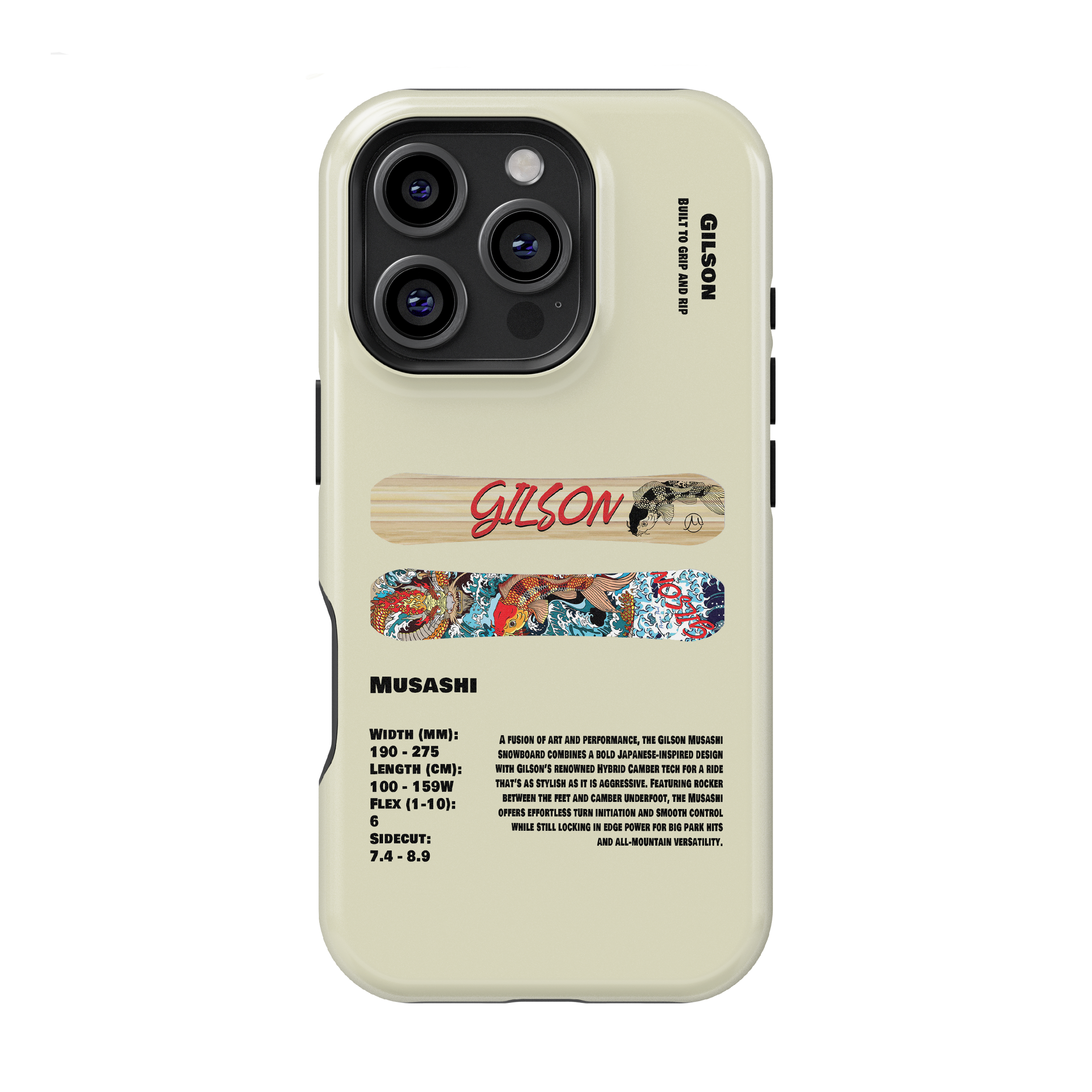 Gilson Musashi Snowboard Phone Case