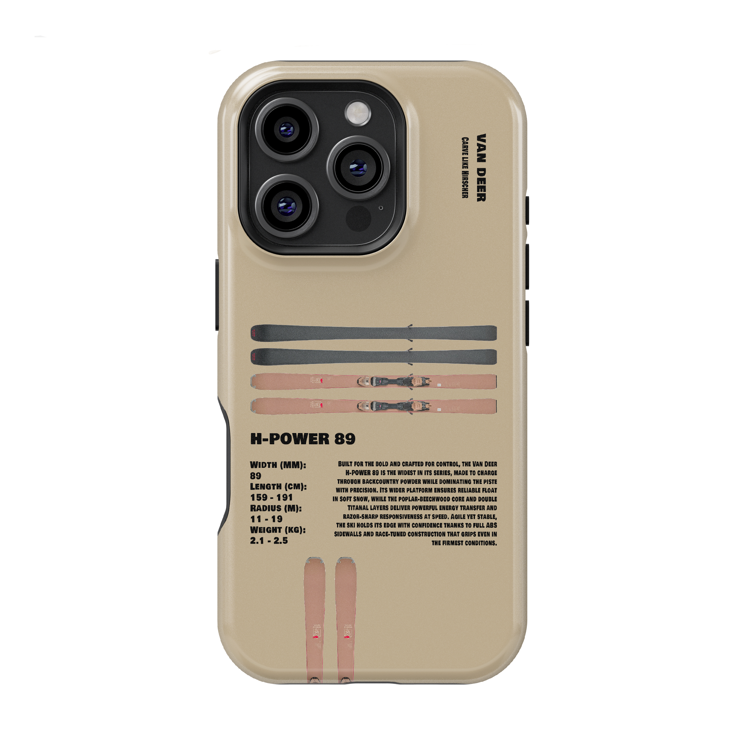 Van Deer HPOWER 89 Ski Phone Case