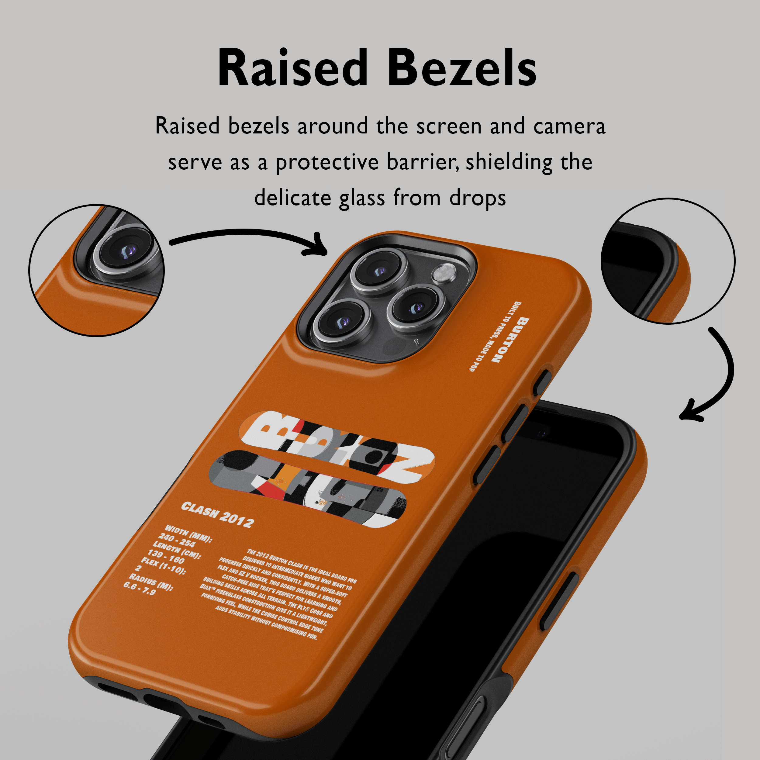 Étui de téléphone pour snowboard Burton Process Camber 2026