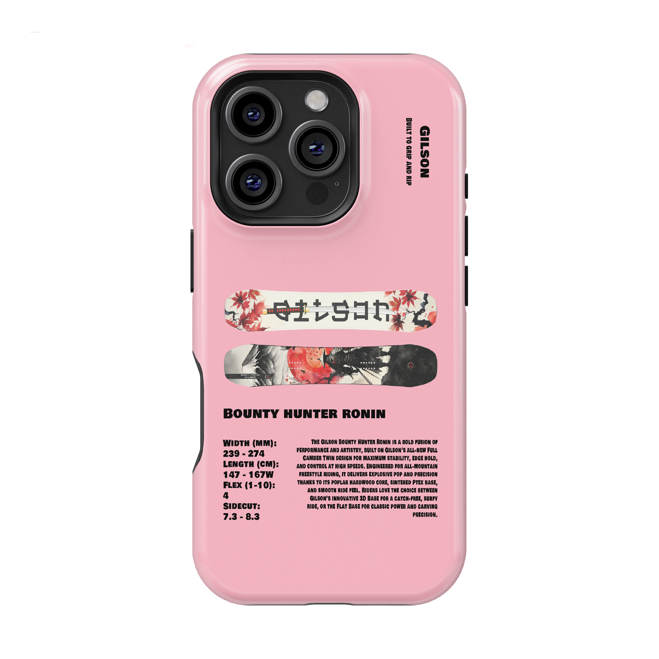 Gilson Bounty Hunter Ronin Snowboard Phone Case