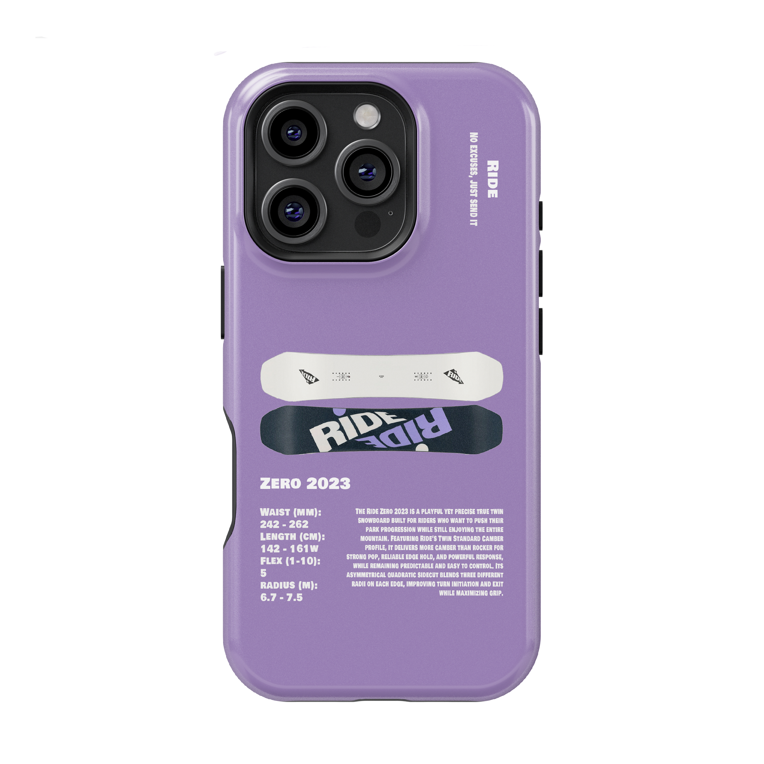 Ride Zero 2023 Snowboard Phone Case