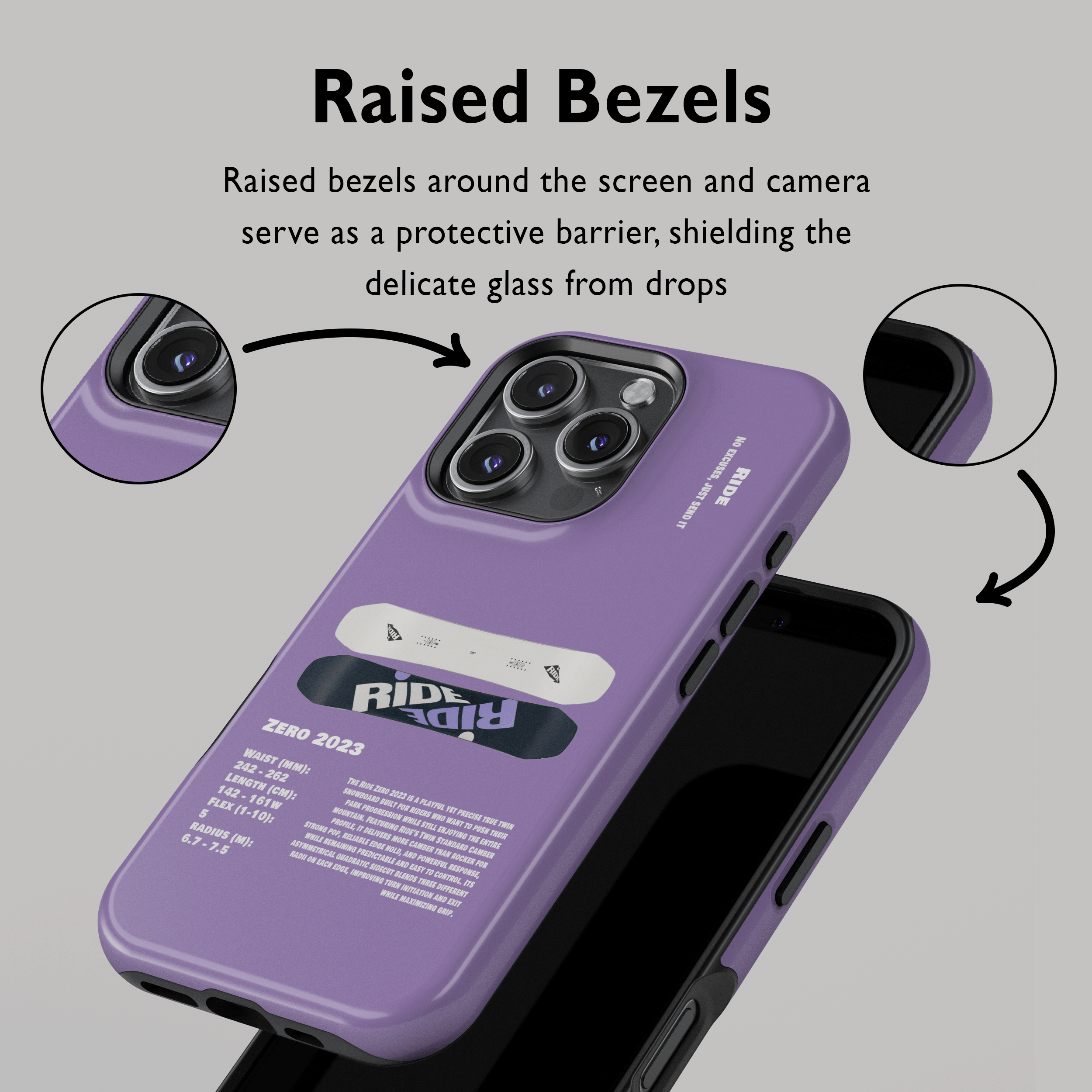 Ride Zero 2023 Snowboard Phone Case