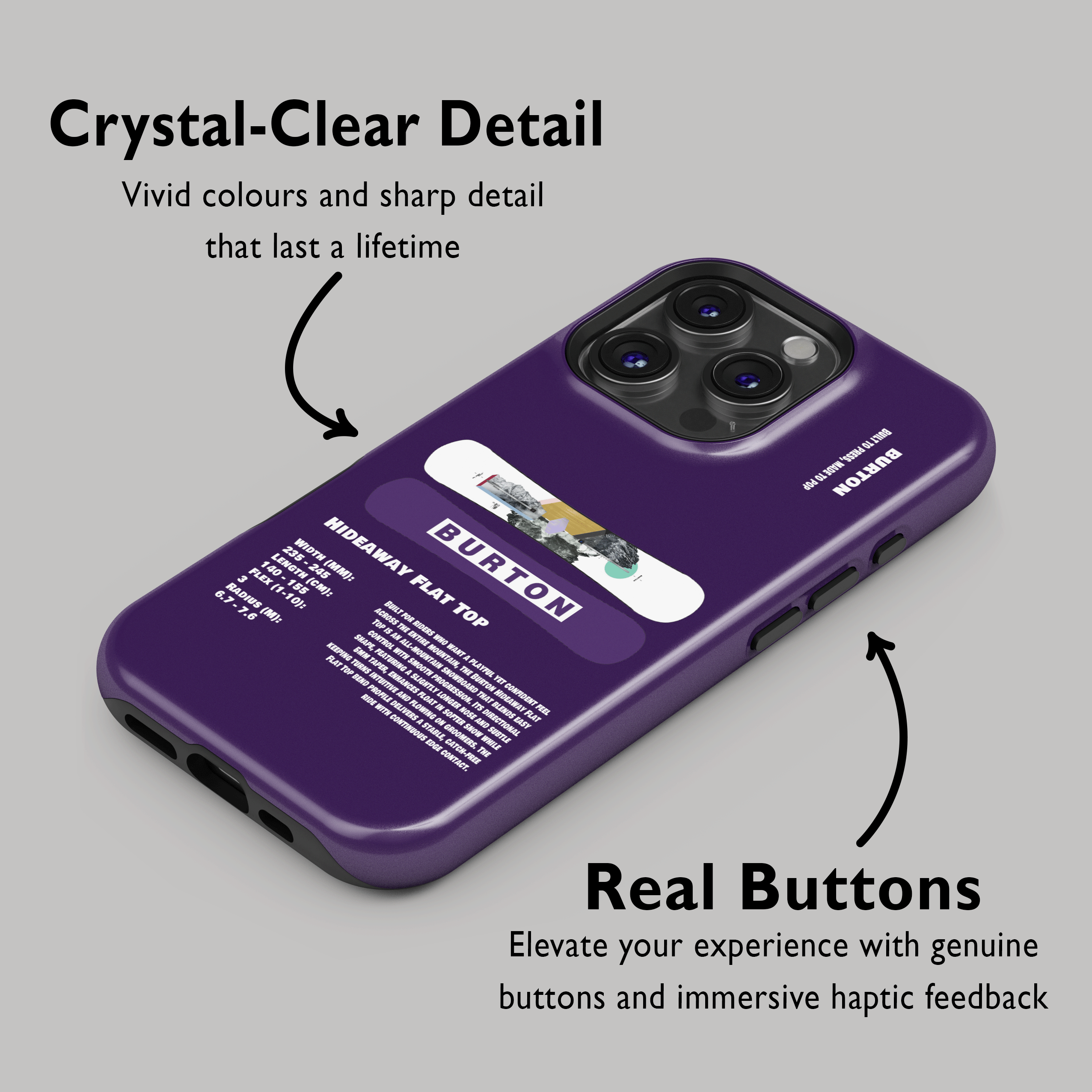 Burton Hideaway Flat Top Snowboard Phone Case