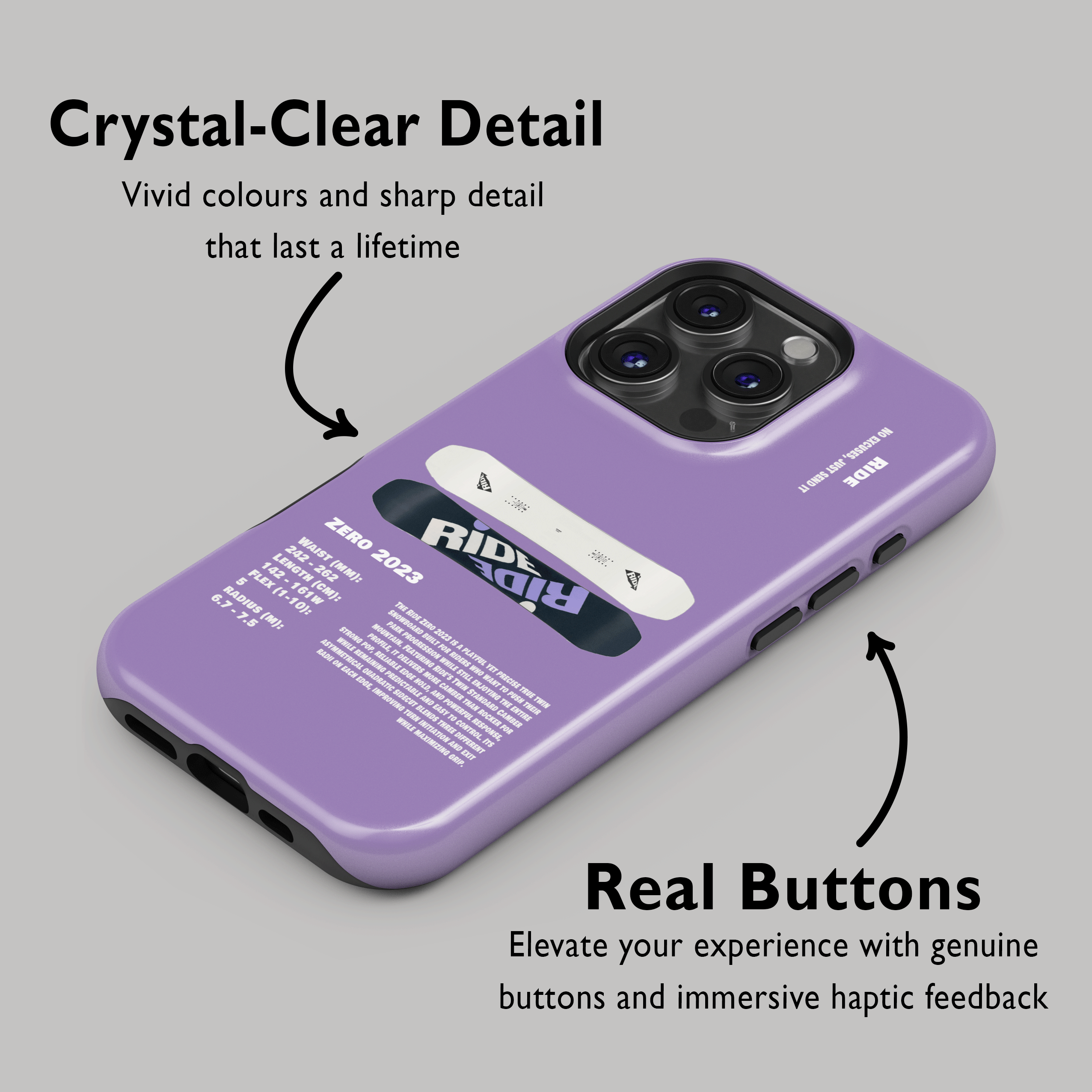 Ride Zero 2023 Snowboard Phone Case