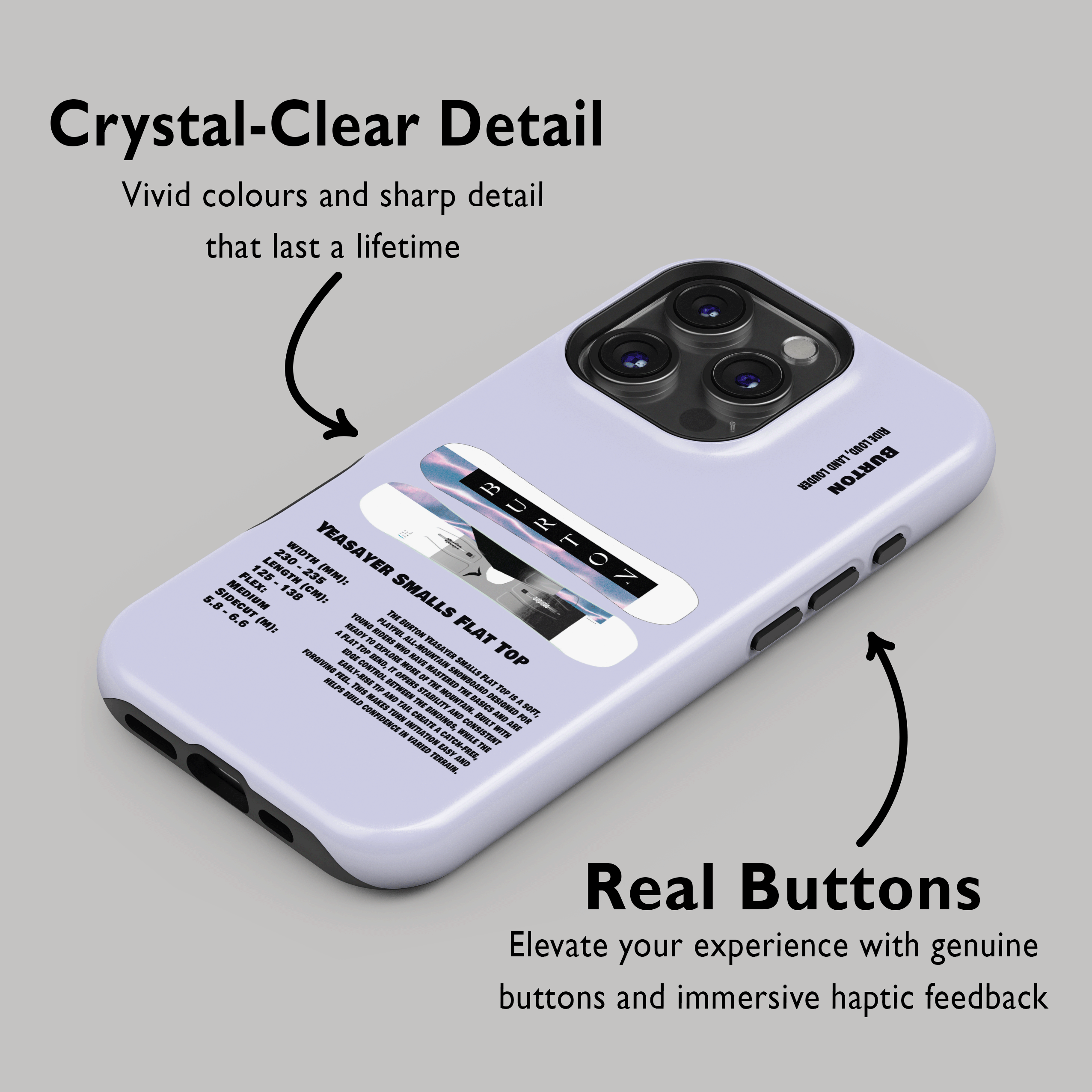 Burton Yeasayer Smalls Flat Top Snowboard Phone Case