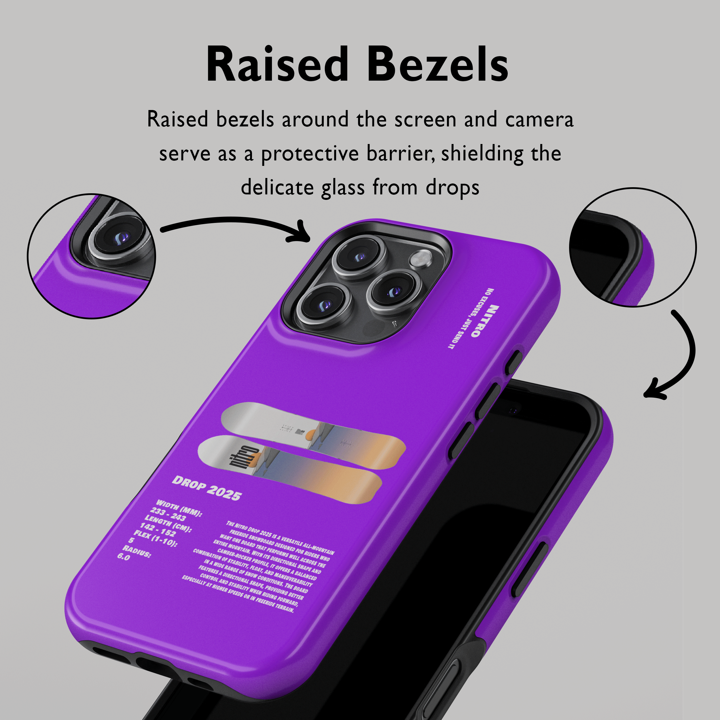 Nitro Drop 2025 Snowboard Phone Case