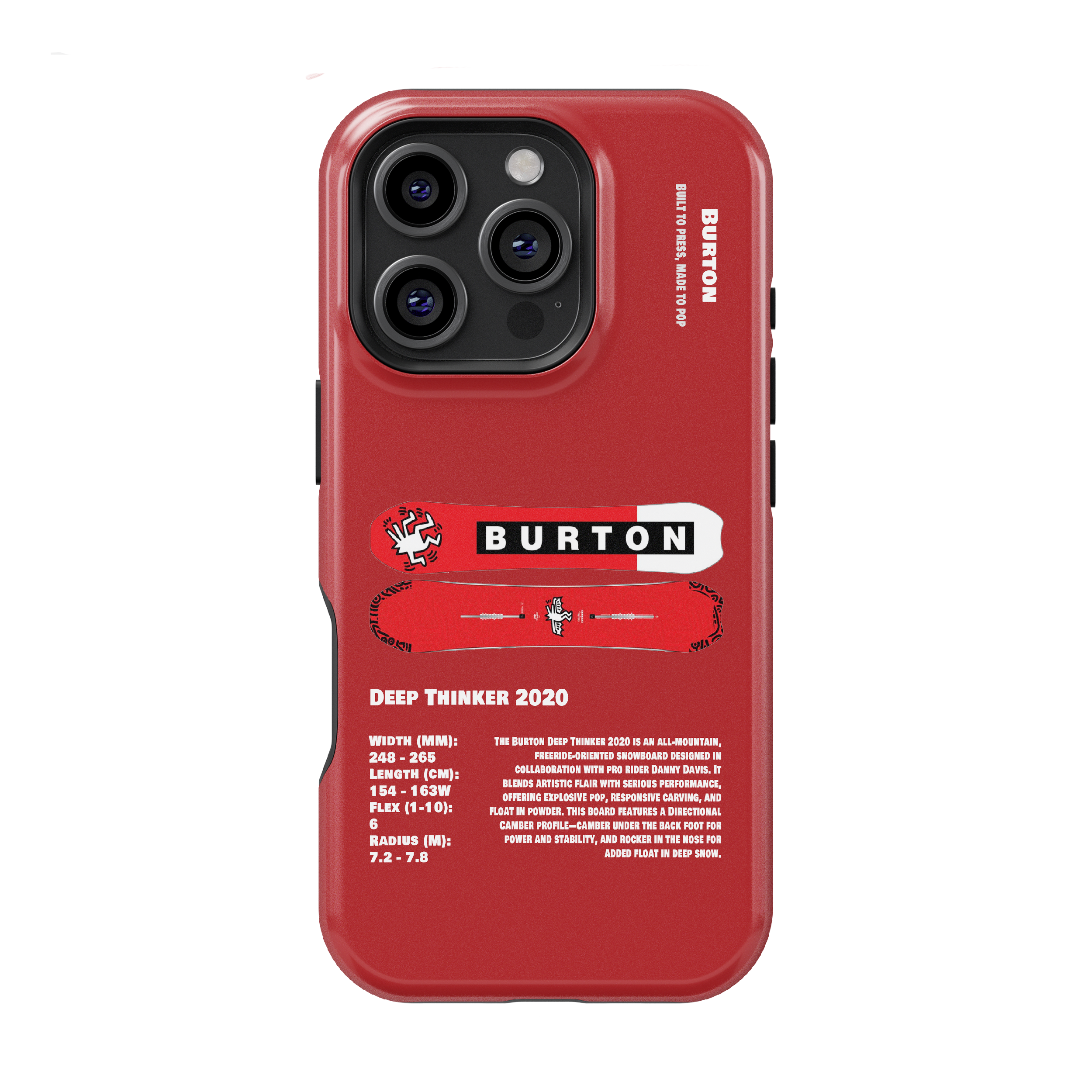 Étui de téléphone pour snowboard Burton Process Camber 2026